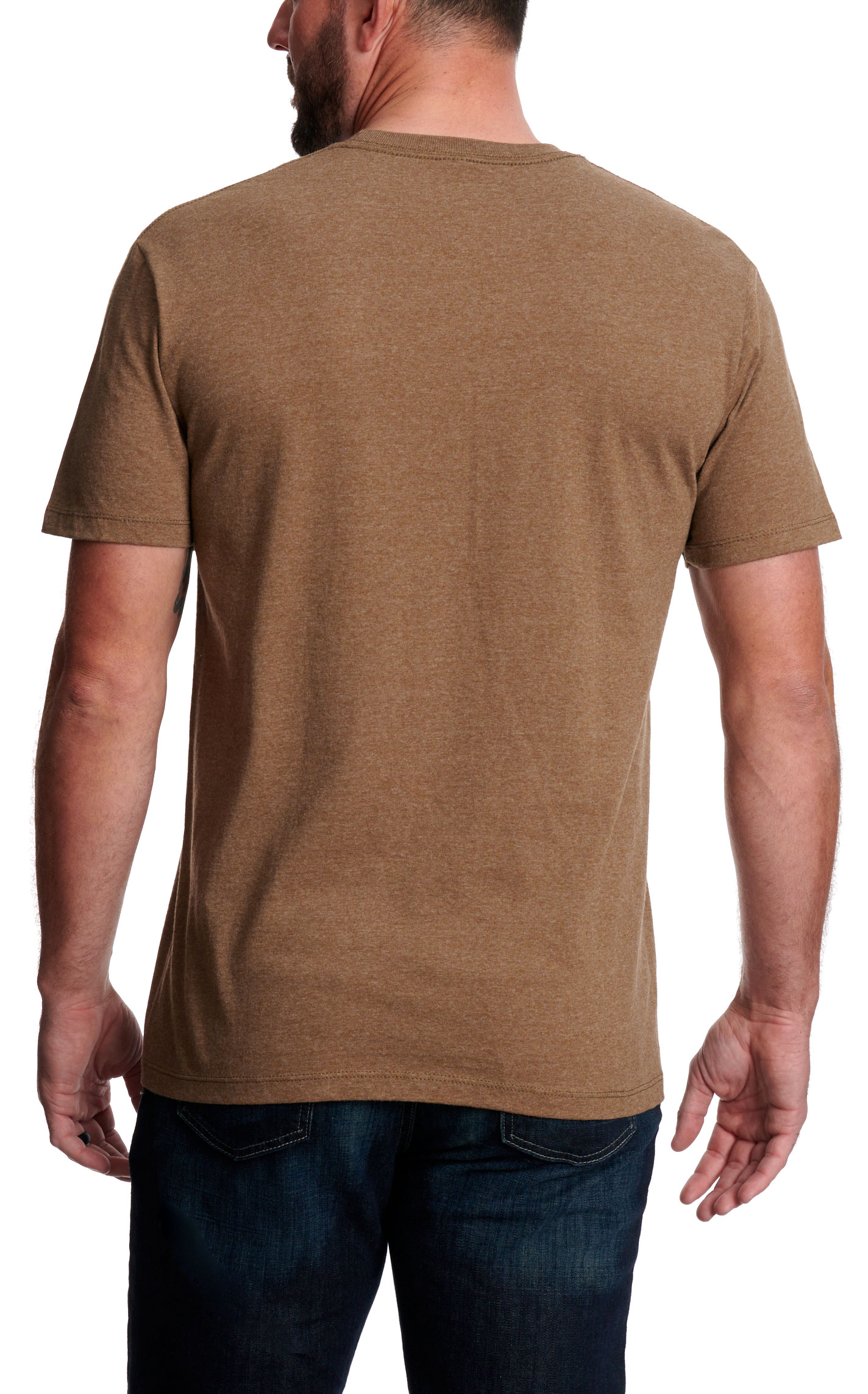 Cinch Men's Tree-Bark Brown Longneck & Rednecks Logo Graphic T-Shirt - Image 1