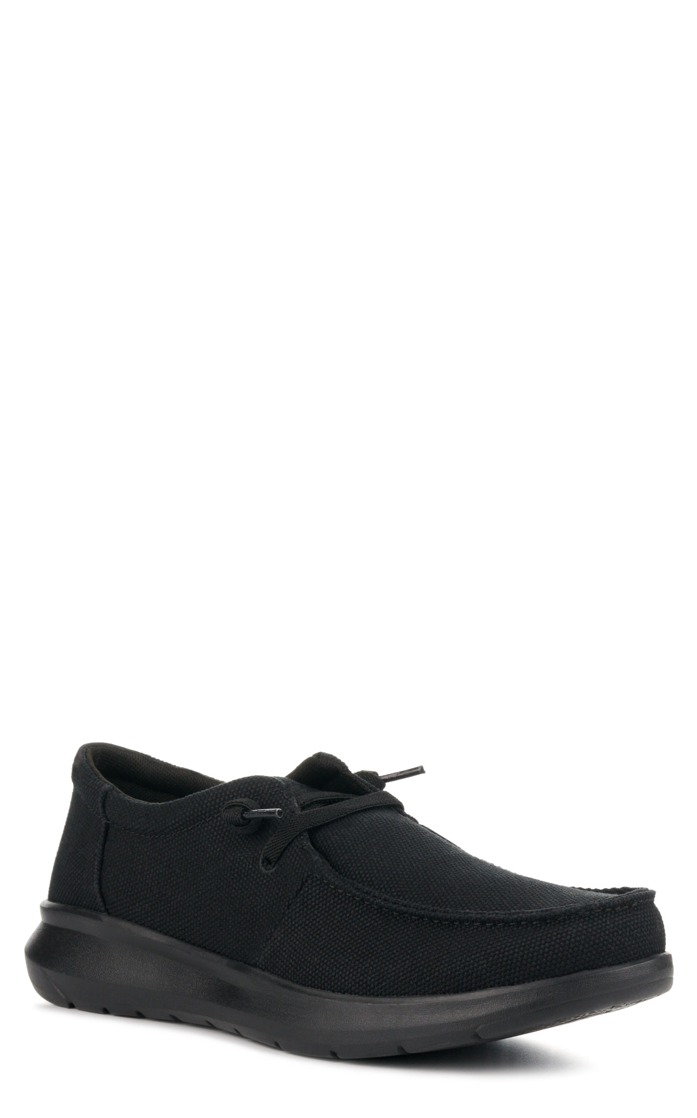 Ariat Men's Hilo Black Canvas Moc Toe Lace Up Casual Shoe - Image 1