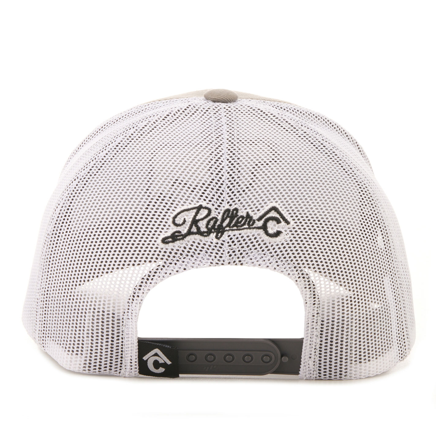 Rafter C Men's Gray and White Mesh Serape Bull Cap - Image 1