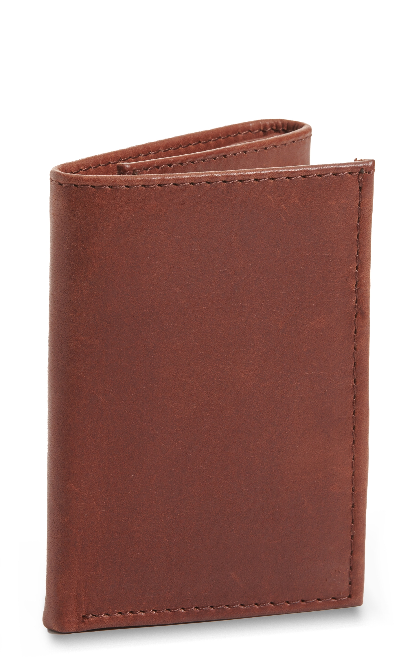 JRC & Sons Men's Tan Ranch Hand Leather Trifold Wallet - Image 1