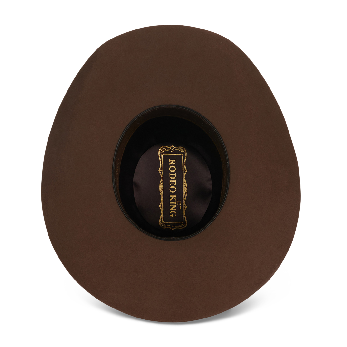 Rodeo King 10X Tan Open Crown Felt Cowboy Hat - Image 1