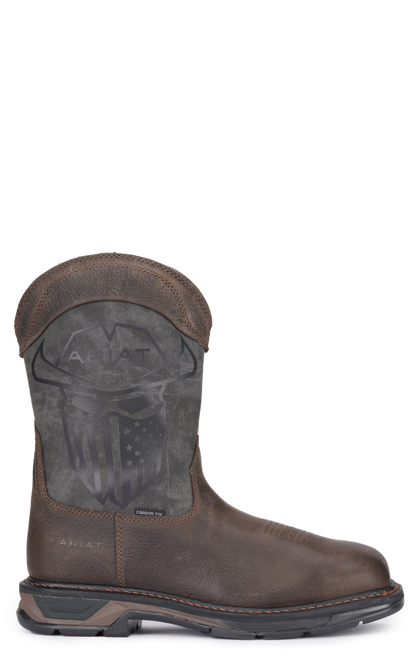 Ariat Men's WorkHog Iron and Coffee Waterproof Wide Square Composite Toe Work Boots - Image 1