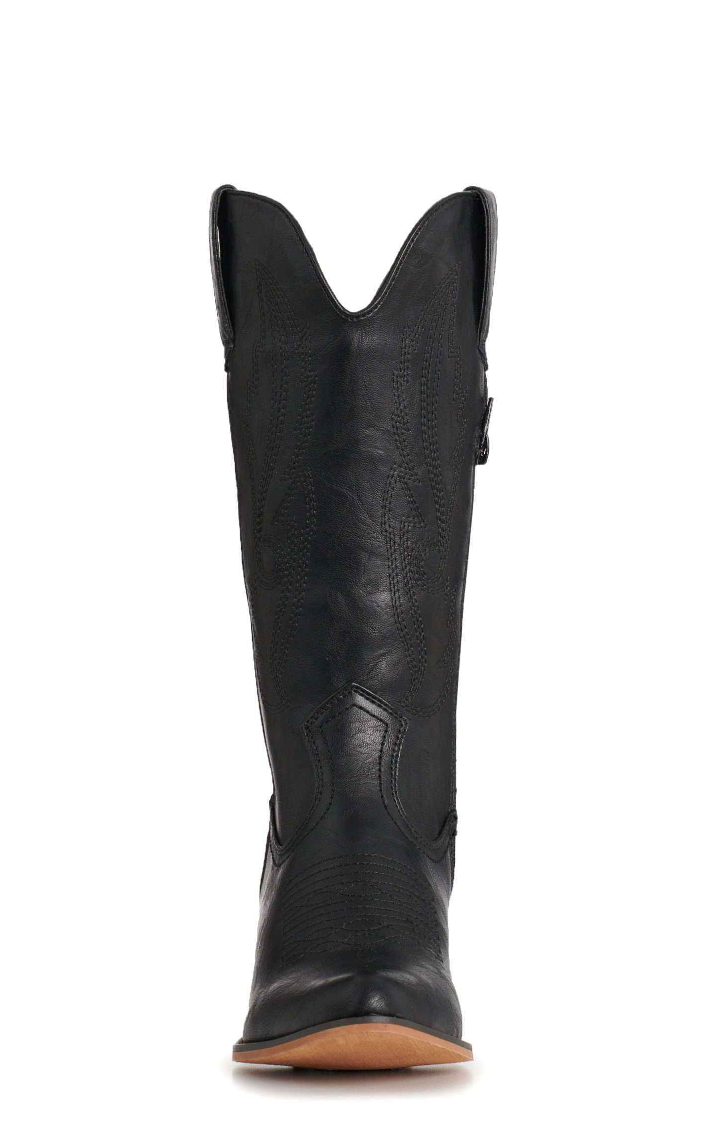 Roper Women's Nettie Black Faux Leather Snip Toe Cowboy Boots - Image 1