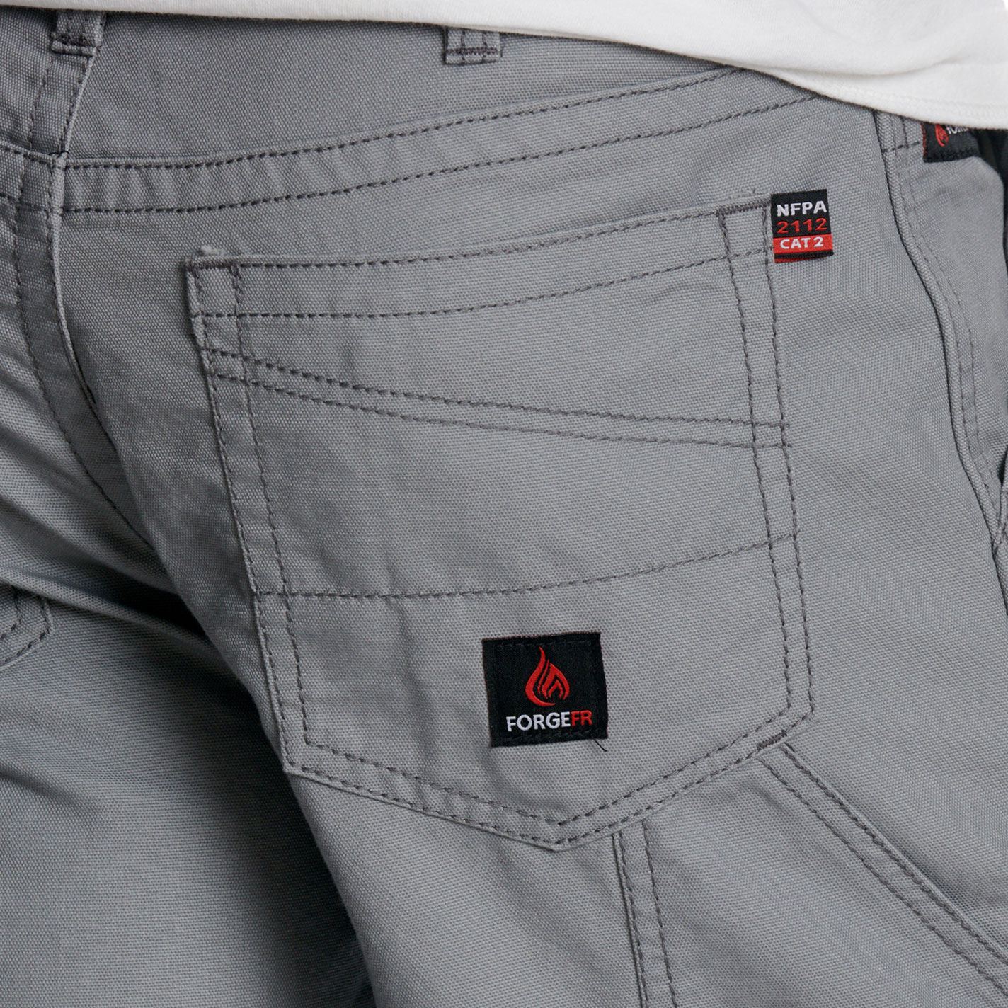 Forge Men's Gray FR Utility Pants - Image 2