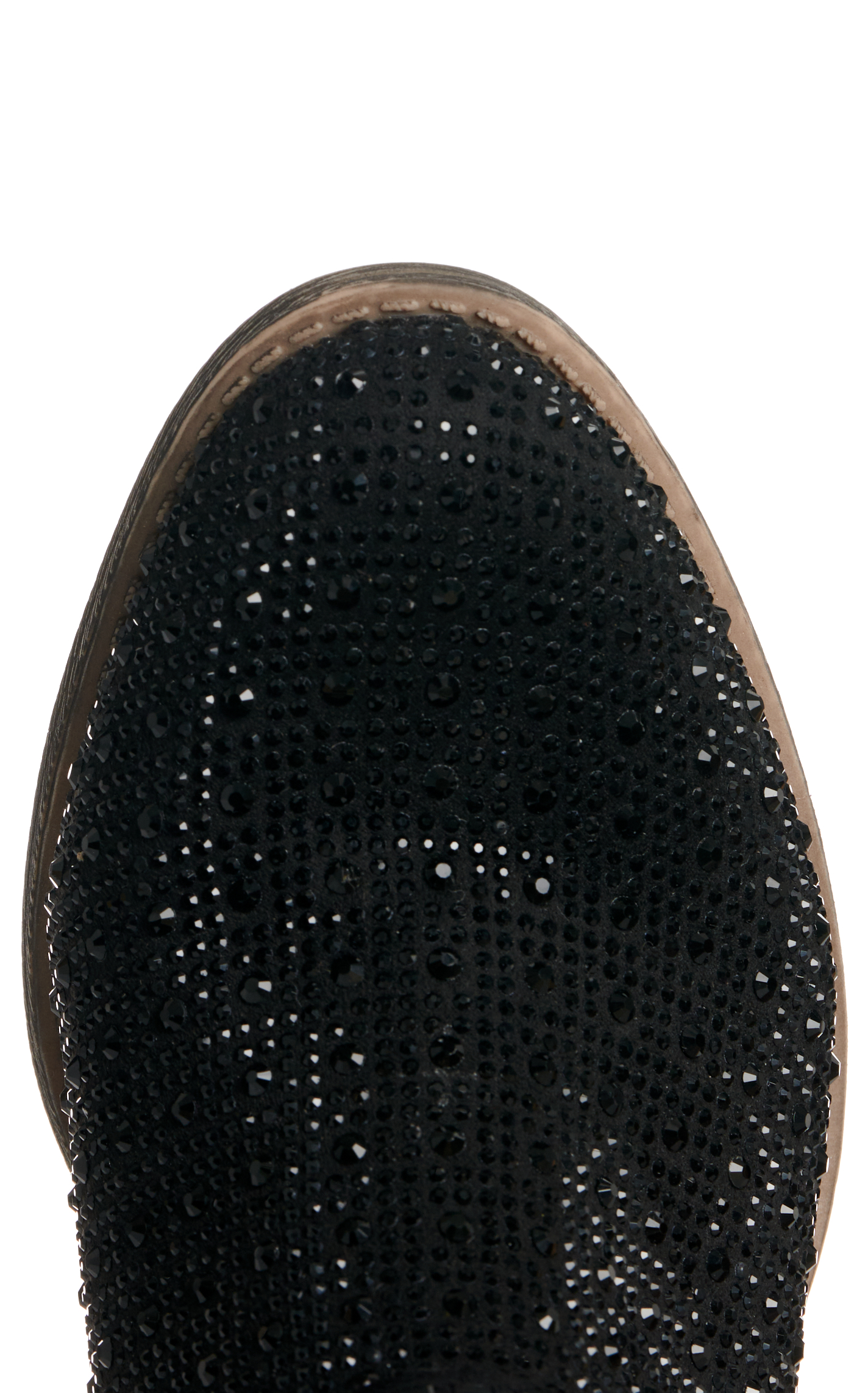 Very G Women's Raquel Black Jeweled Harness Round Toe Booties - Image 1