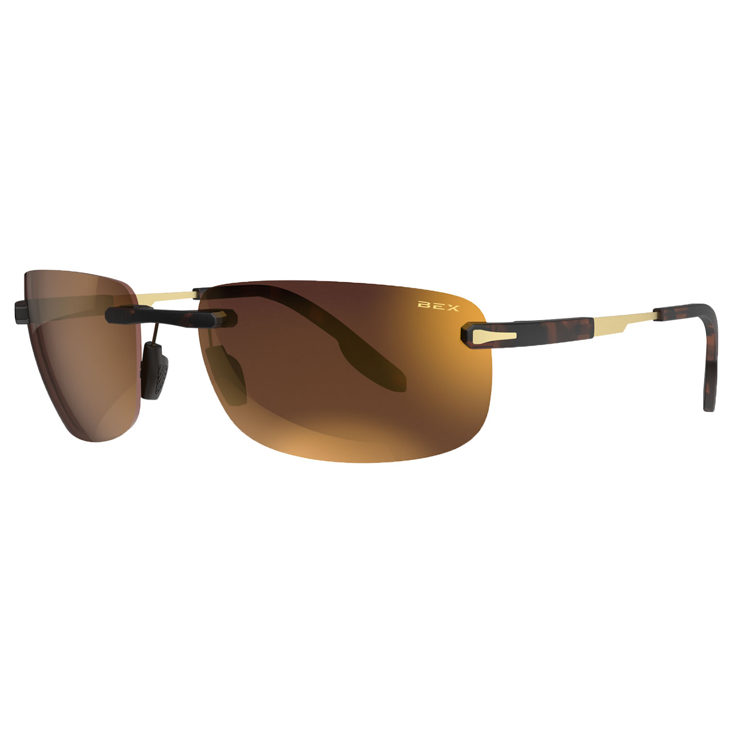 BEX Brackley X Tortoise & Gold Sunglasses - Image 1