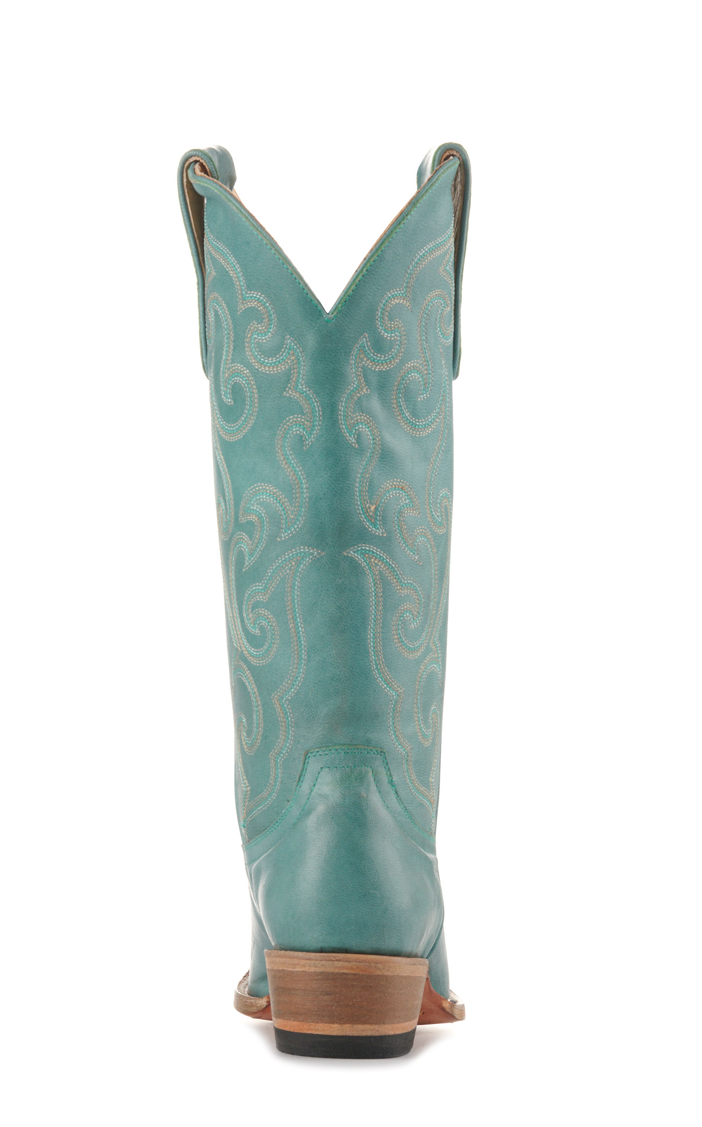 Cavender's Women's Turquoise Goat Snip Toe Cowboy Boots - Image 1