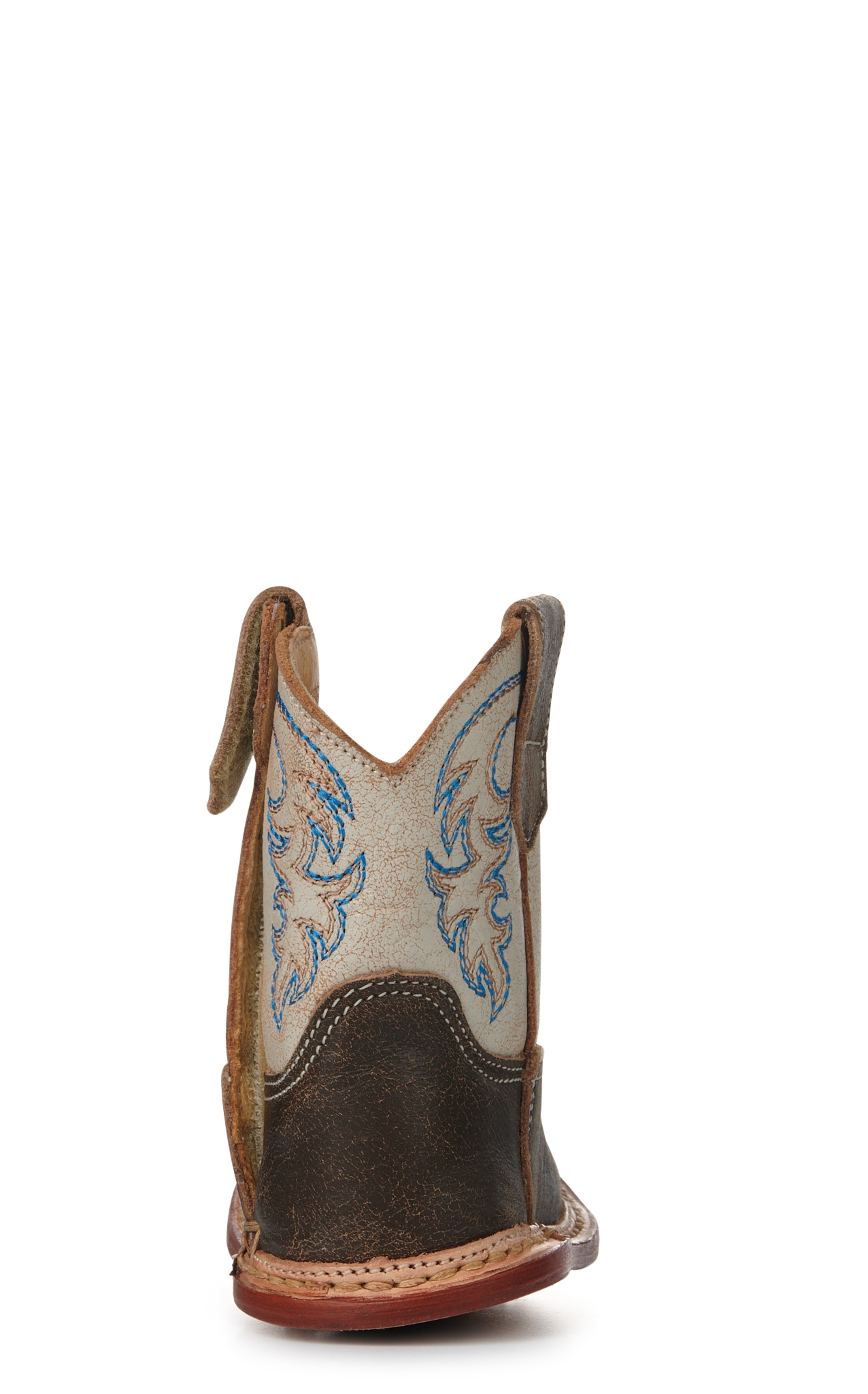 Roper Infant Cowbaby Parker Brown and Cream Square Toe Cowboy Boots - Image 1