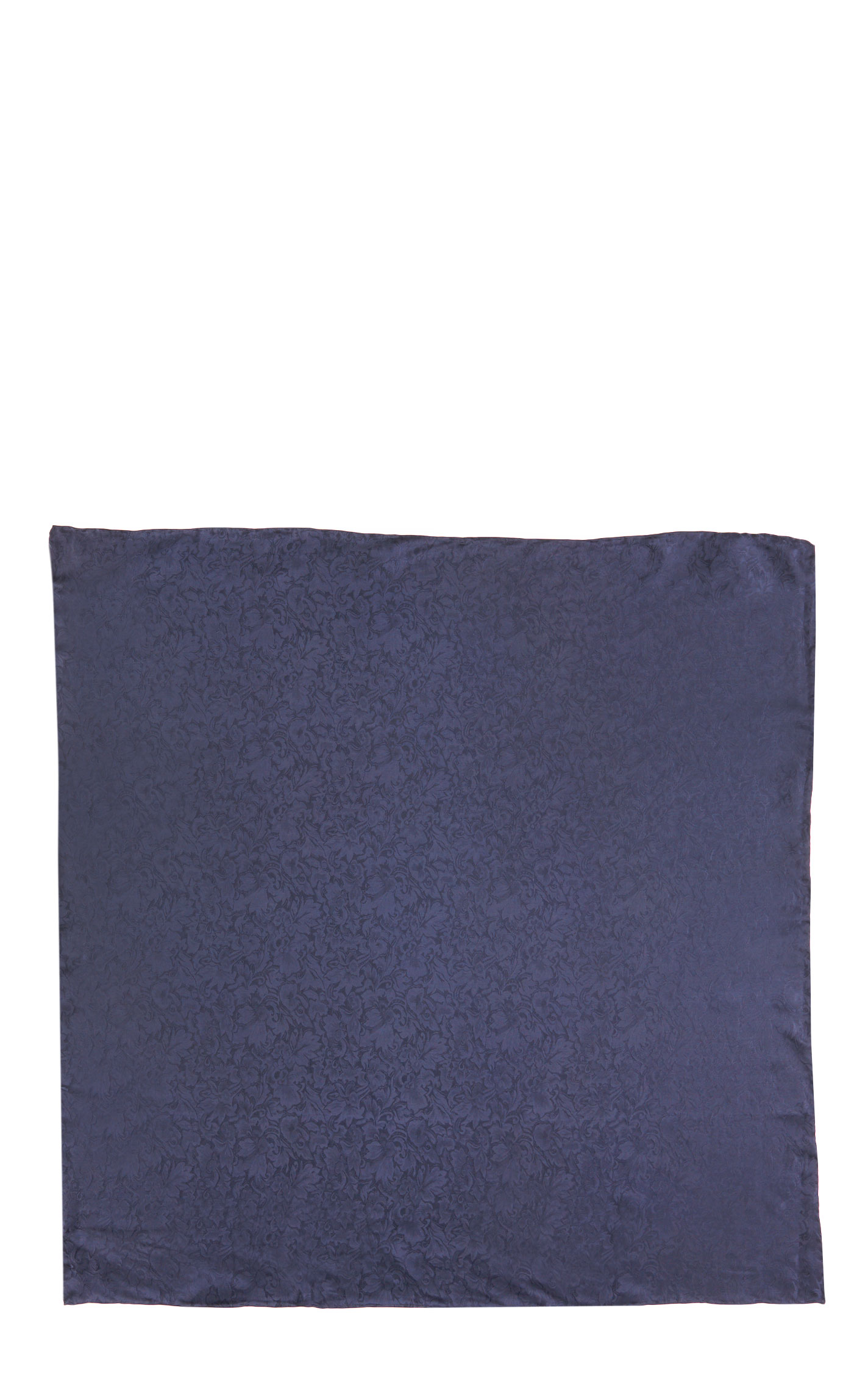 Jacquard Navy Silk Wild Rags Scarf - Image 1