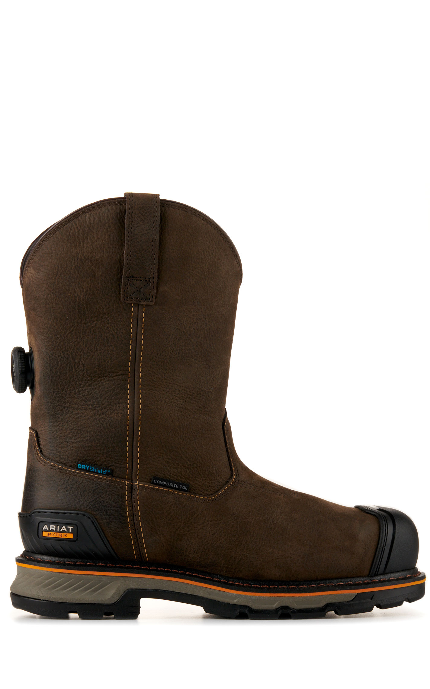 Ariat Men's Stump Jumper Dark Brown BOA Waterproof Round Composite Toe Work Boots - Image 1