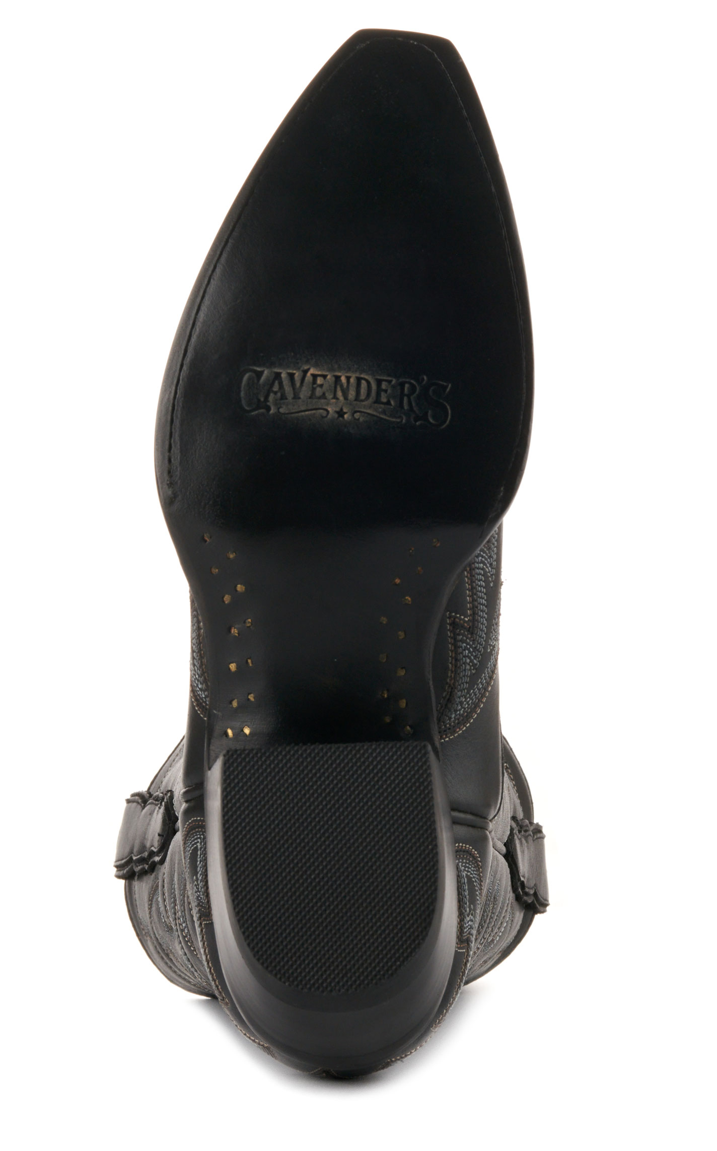 Cavender's Women's Black Snip Toe Cowboy Boots - Image 1