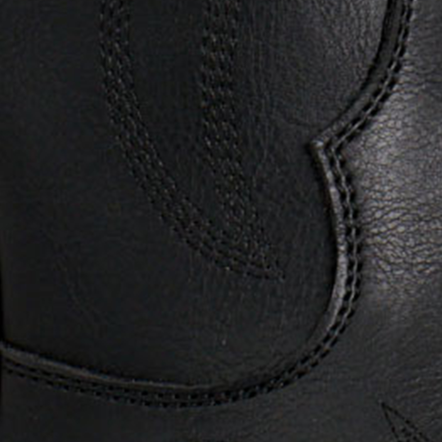 Roper Women's Black Faux Leather Scroll Snip Toe Cowboy Boots - Image 1