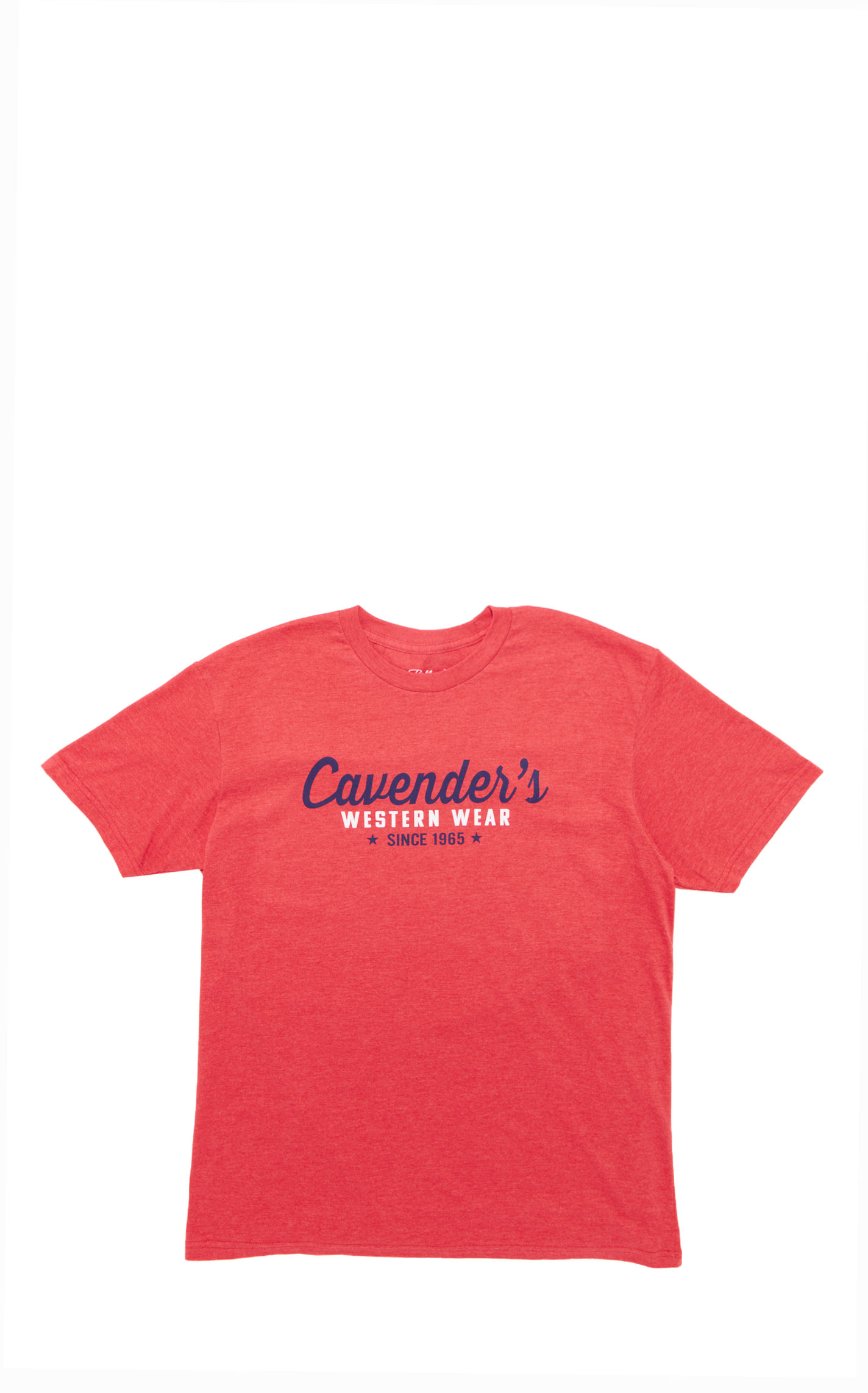 Rafter C Men's Heather Red Cavender's Graphic T-Shirt - Image 1