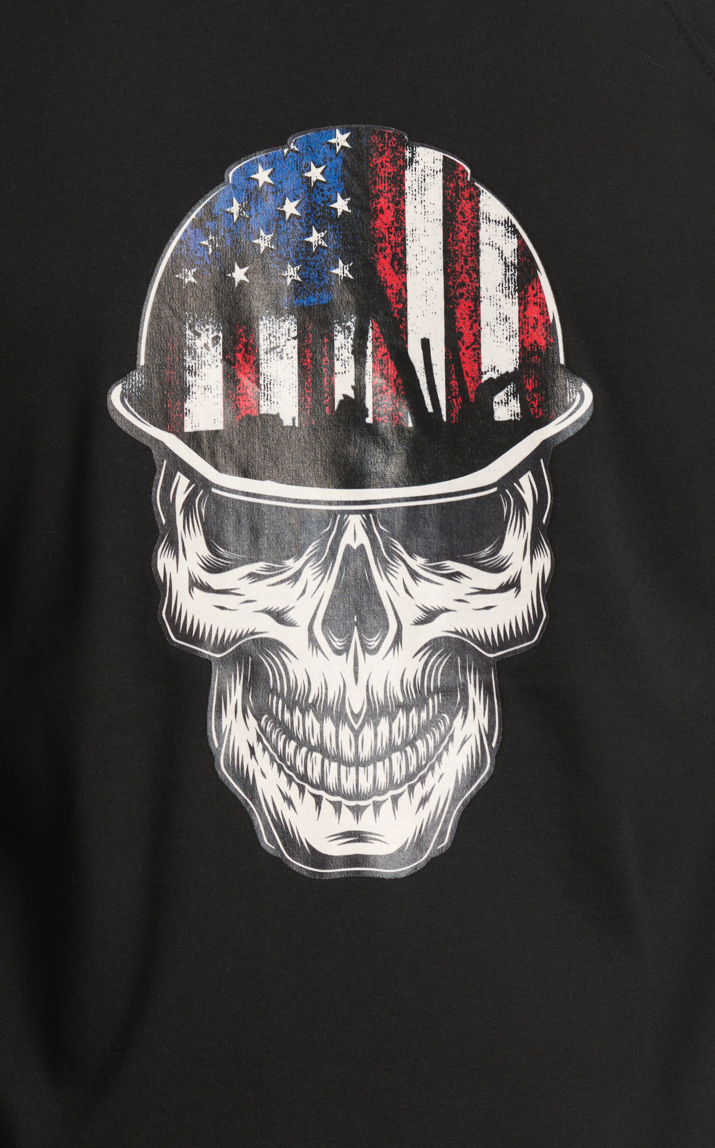 Forge Workwear Men's Black Flag Skull Hardhat Graphic FR Work T-Shirt - Image 1