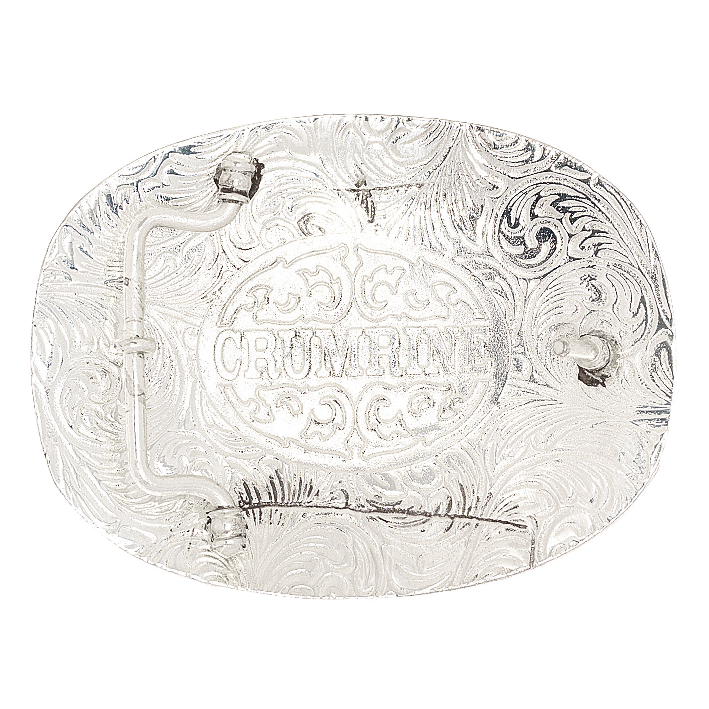 Crumrine Two-Tone Oval Initial A Western Belt Buckle - Image 1