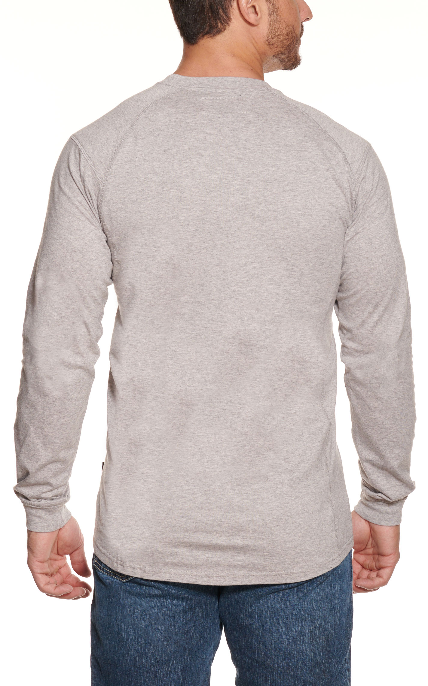 Forge Men's Gray Light Weight Long Sleeve FR Work T-Shirt - Image 1