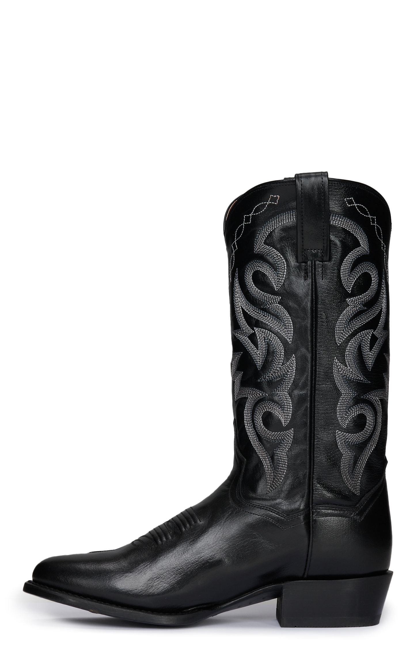 Dan Post Men's Black Marble Round Toe Cowboy Boot - Image 1