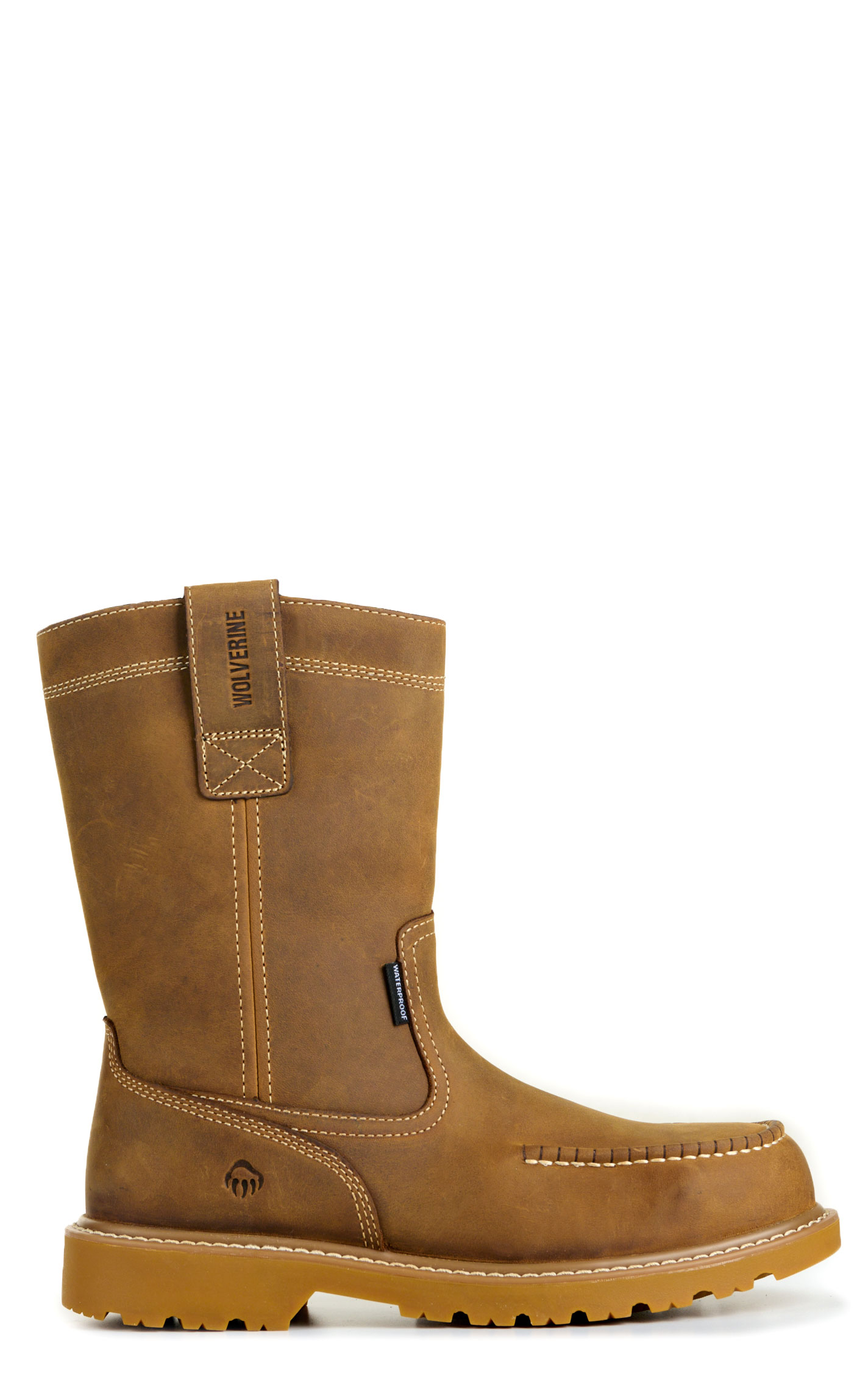Wolverine Men's Butterscotch Leather Floorhand Wellington Waterproof Work Boots - Image 1