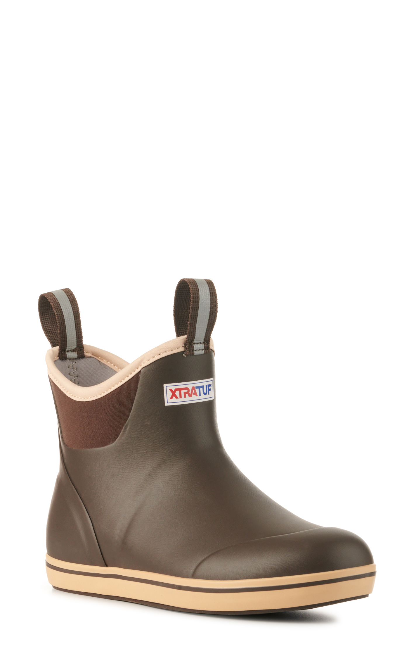 XTRATUF Men's Chocolate Brown Ankle Deck Rubber Boots - Image 5