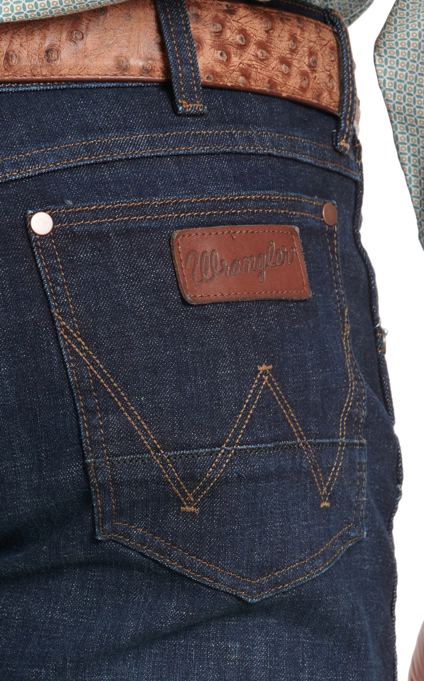 Wrangler Retro Men's WRT20 Dark Wash Bokan Relaxed Boot Cut Jeans - Big & Tall Sizes - Image 1