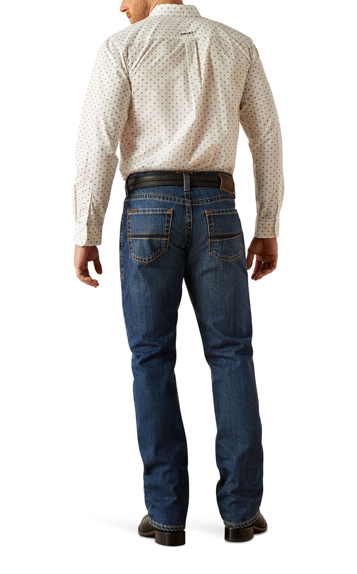 Ariat Men's M4 Buckeye Newton Medium Wash Straight Leg Jeans - Image 1