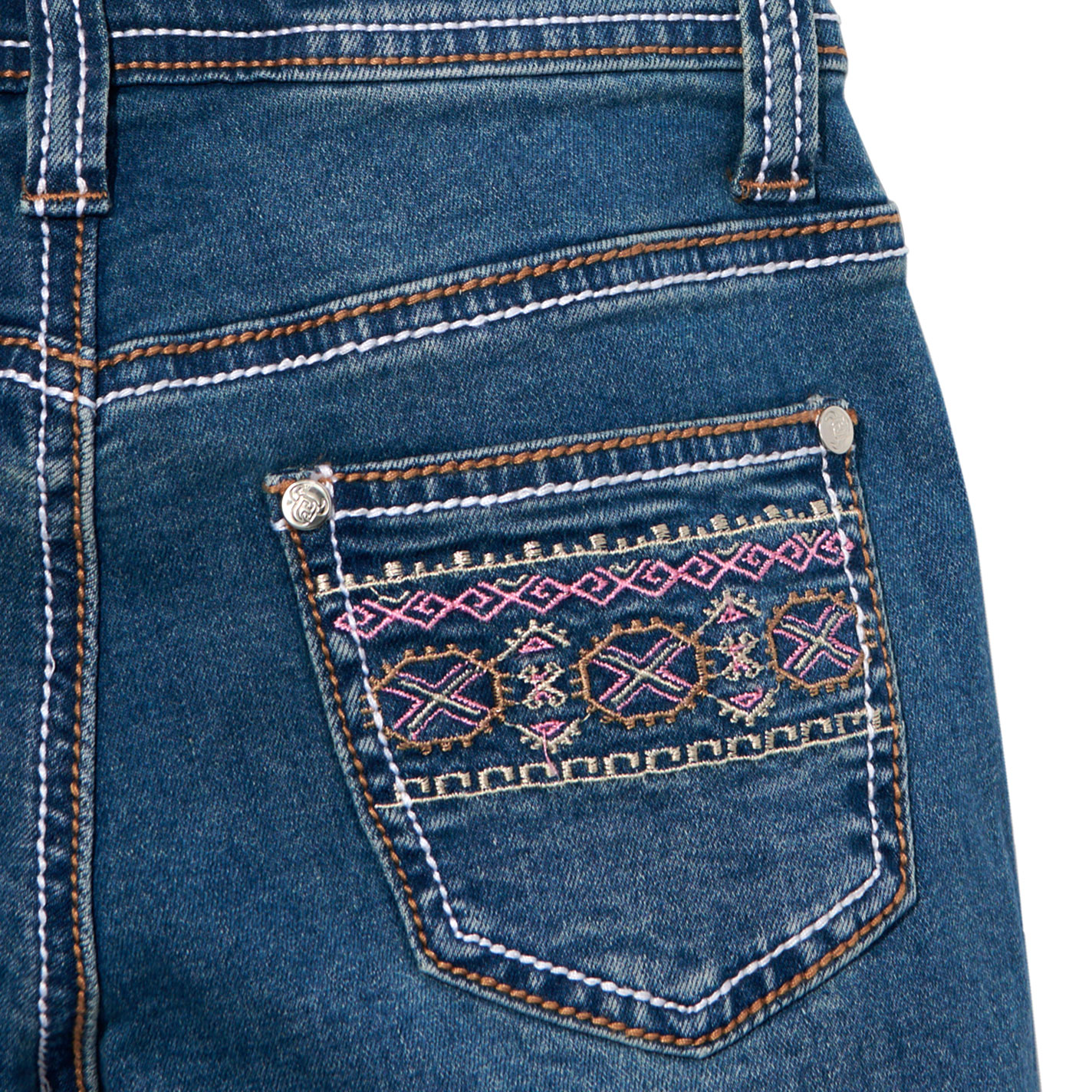Cowgirl Hardware Girls’ Aztec Wrap Boot Cut Jeans  - Image 1