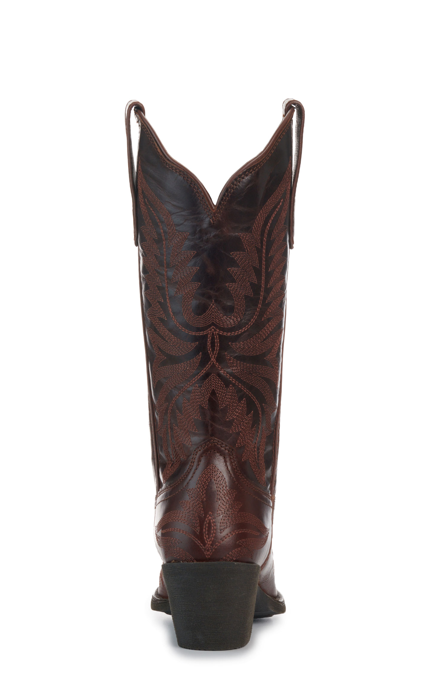 Ariat Women’s Round Up Collins Mahogany Snip Toe Cowboy Boots - Image 1