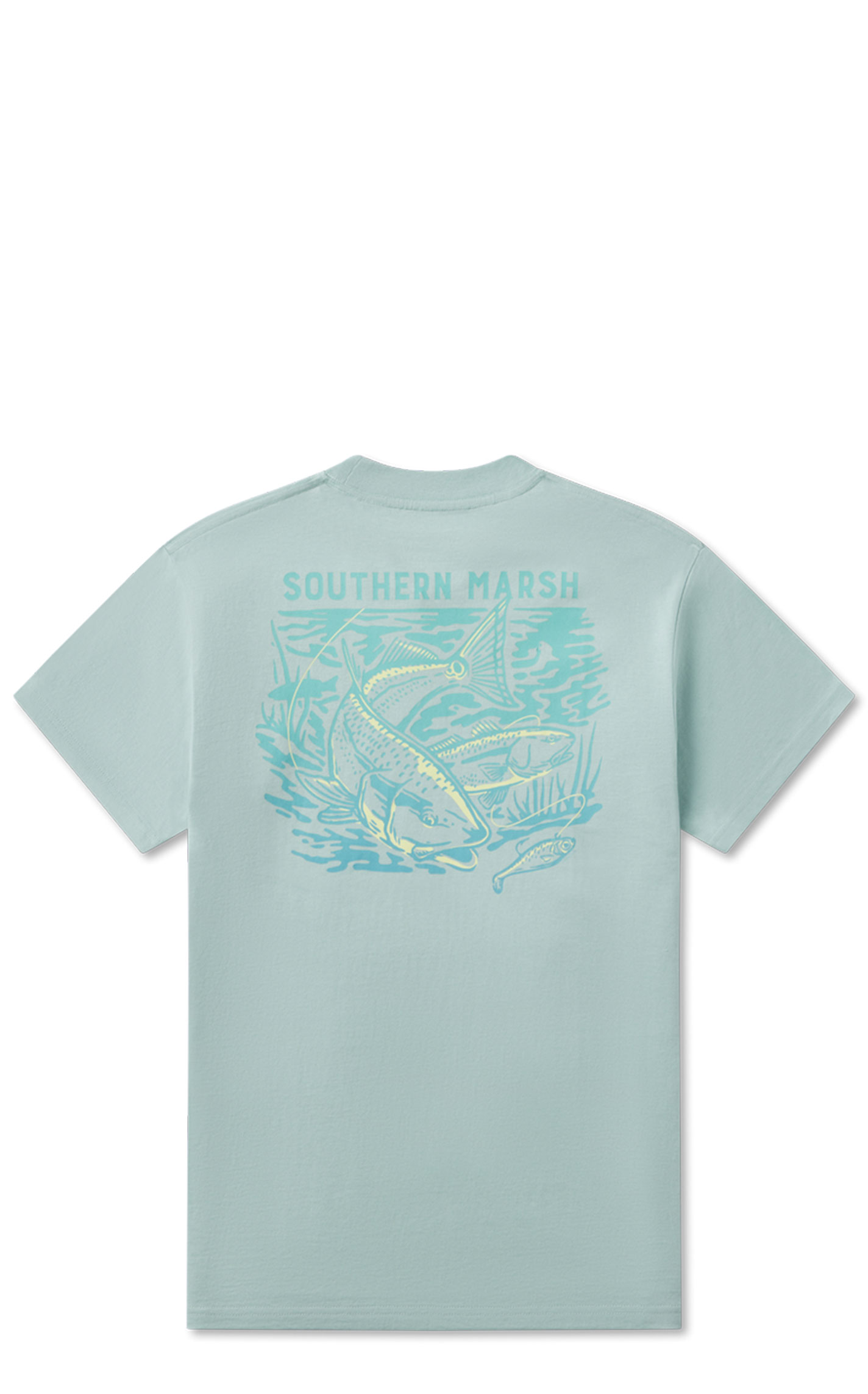 Southern Marsh Men's Seafoam Tail Time Graphic T-Shirt - Image 1