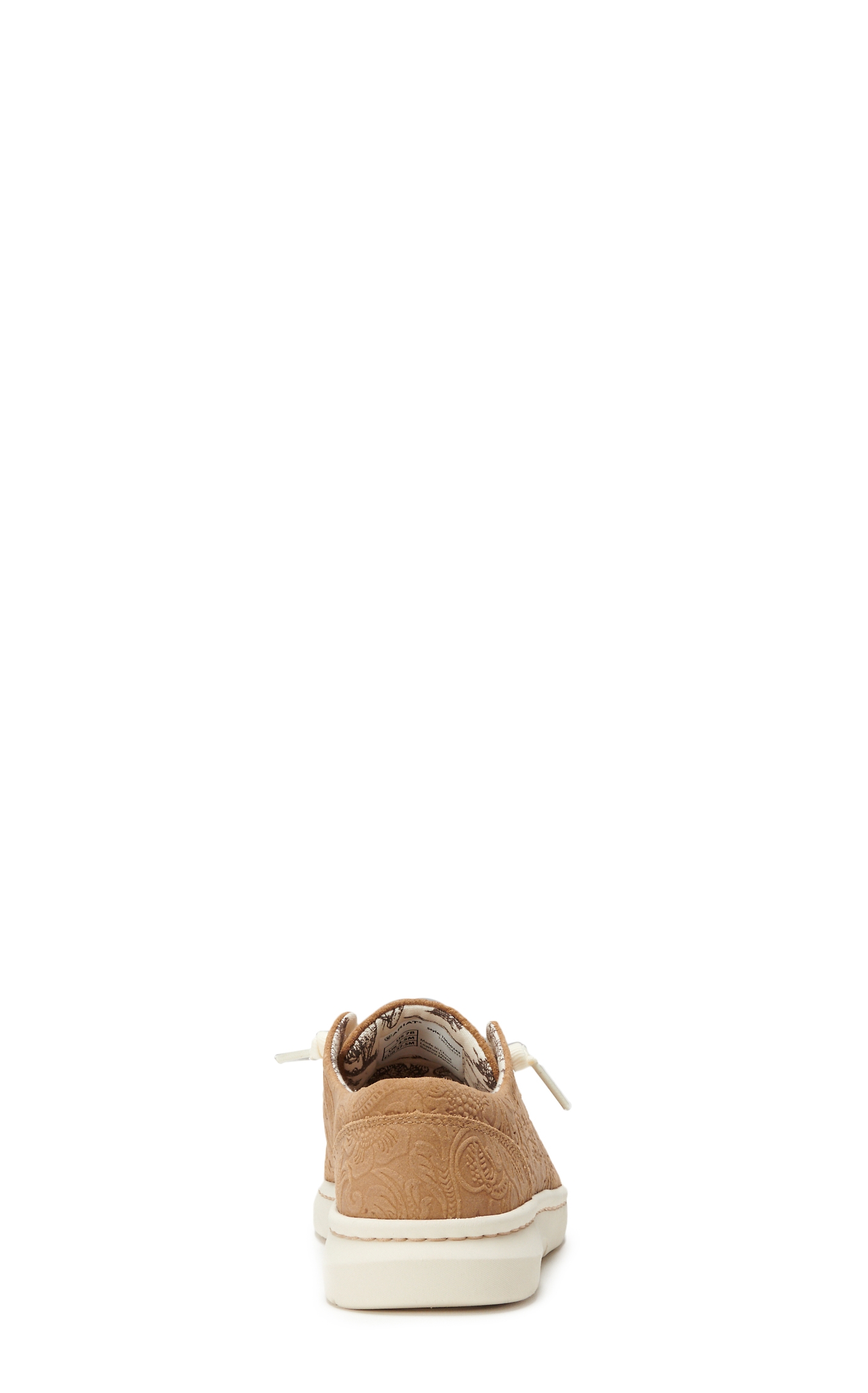 Ariat Women's Hilo Tan Floral Embossed Lace Up Casual Shoe - Image 1
