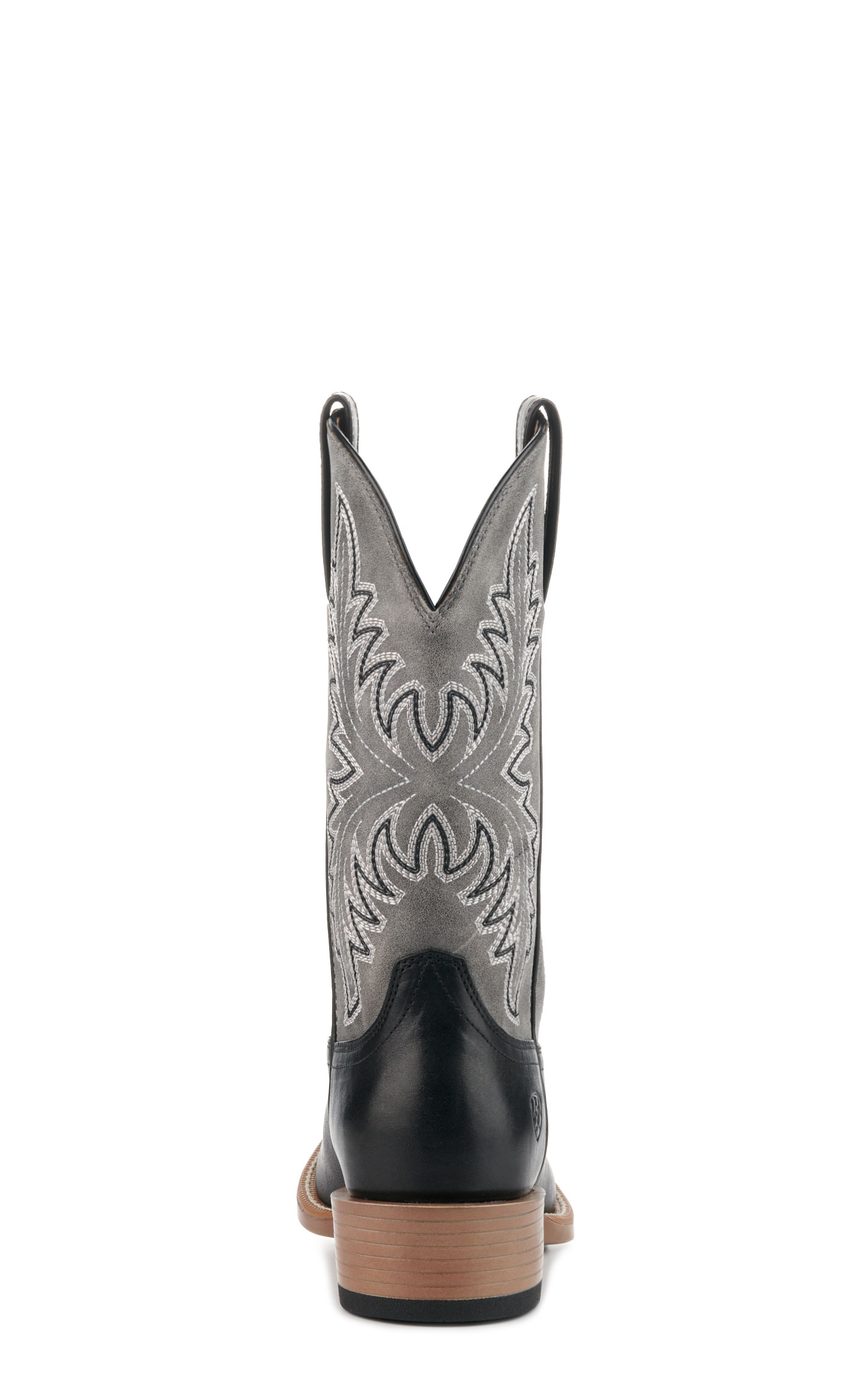 Ariat Men's Renegade Black and Titanium Bantamweight Punchy Square Toe Cowboy Boots - Image 1