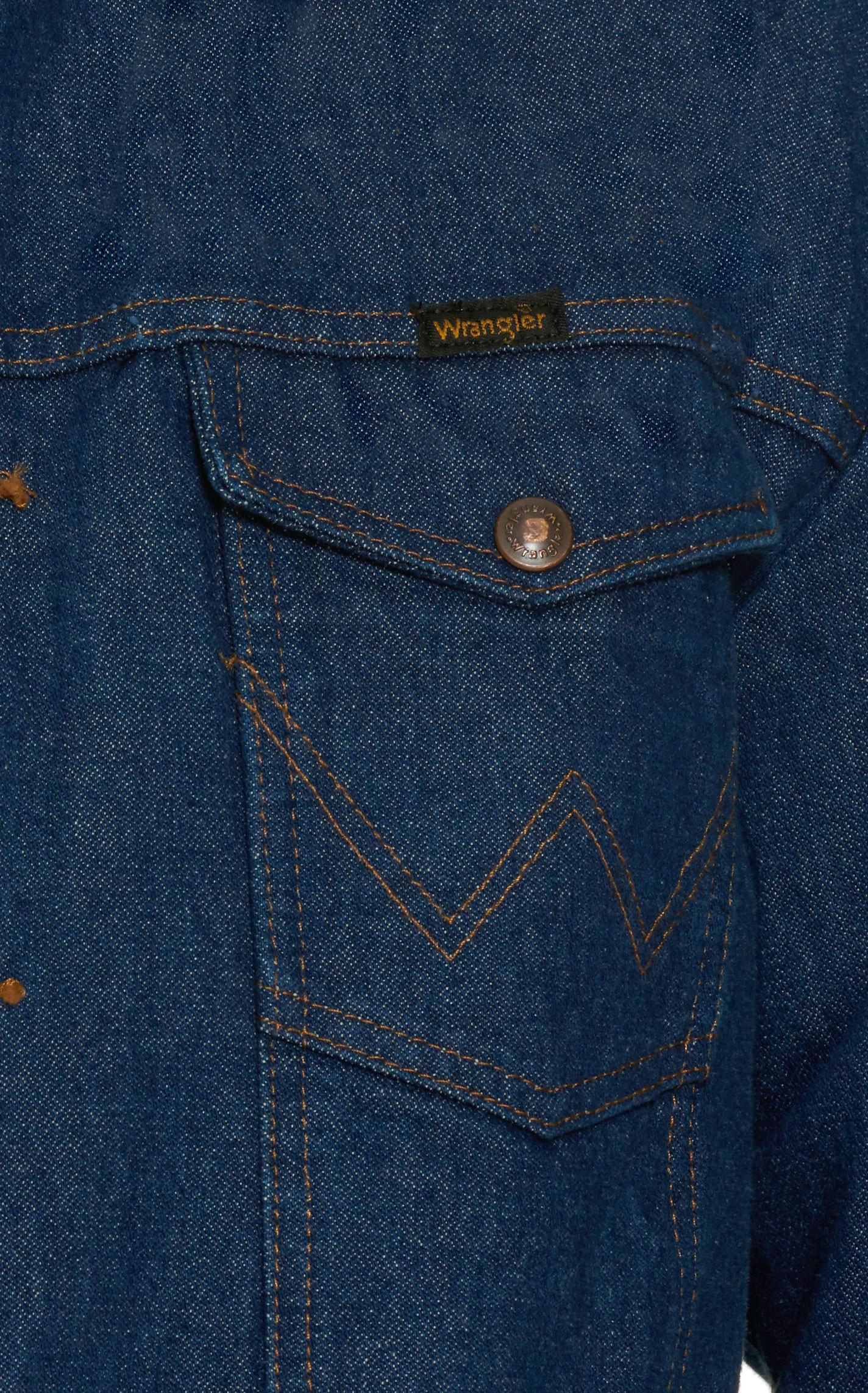 Wrangler Blanket Lined Prewashed Denim Jacket  Big and Talls - Image 1