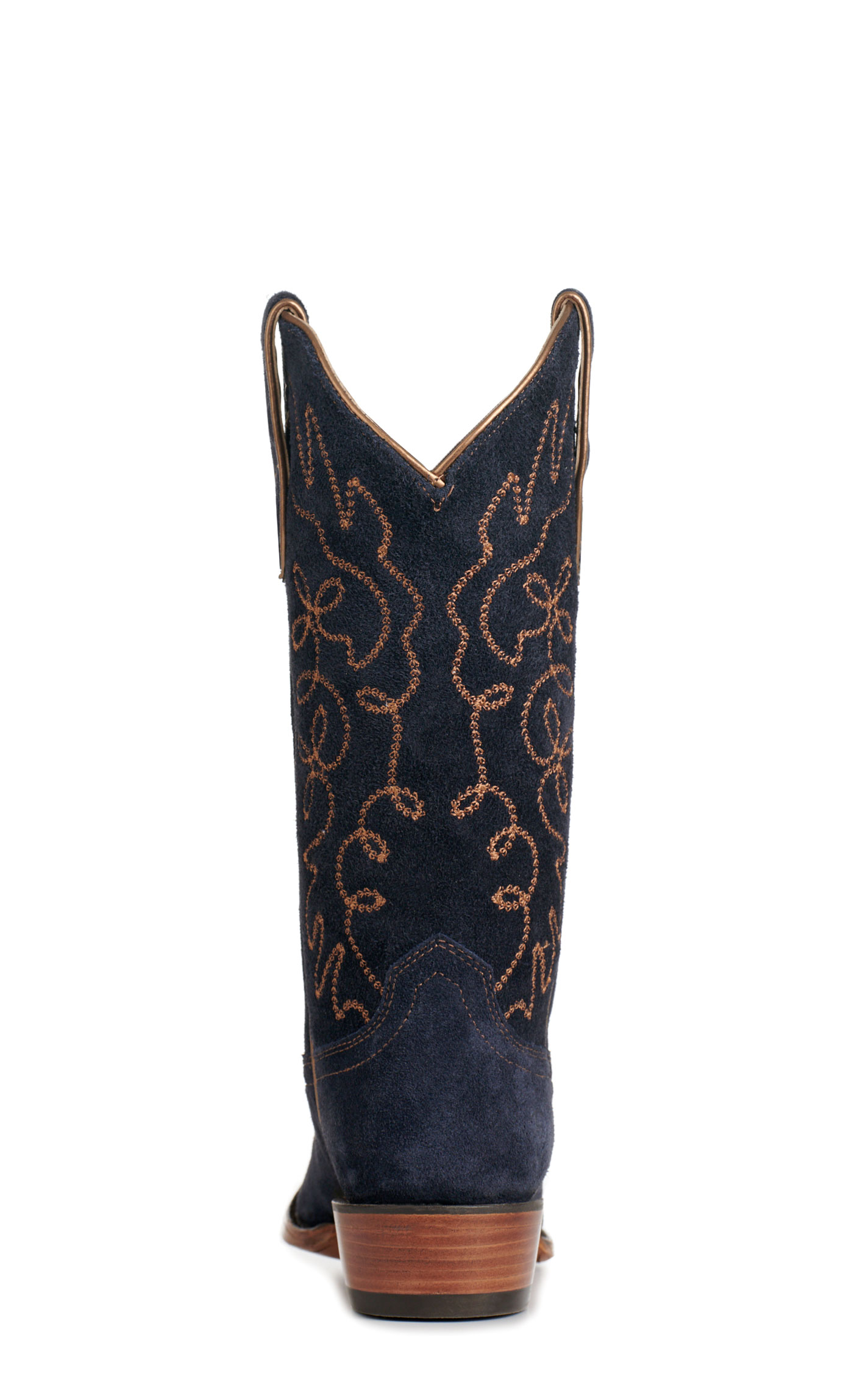 Ariat Women's Jukebox Blue Suede Snip Toe Cowboy Boots - Image 1