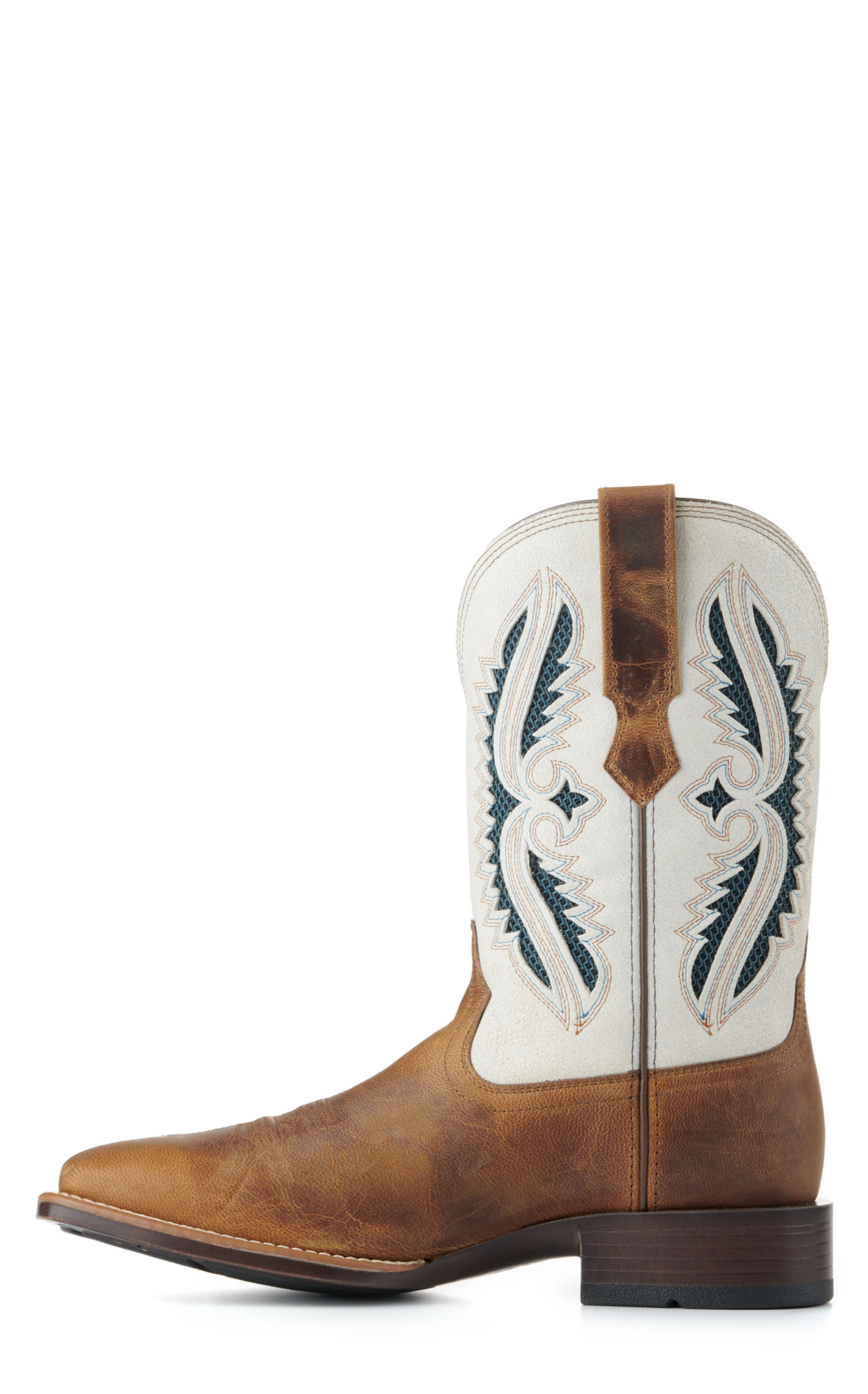 Ariat Men's Rowder VentTEK 360° Marble Tan and White Bantamweight Wide Square Toe Cowboy Boots - Image 1