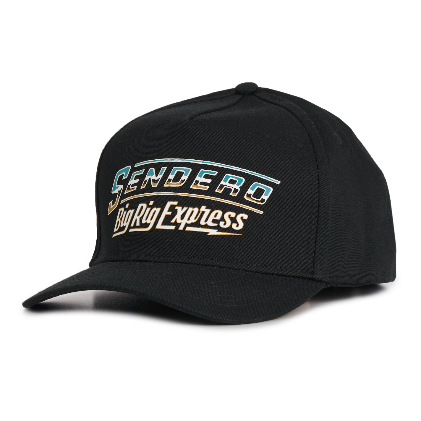 Sendero Provisions Co Big Rig Black Curved Bill Cap - Image 1