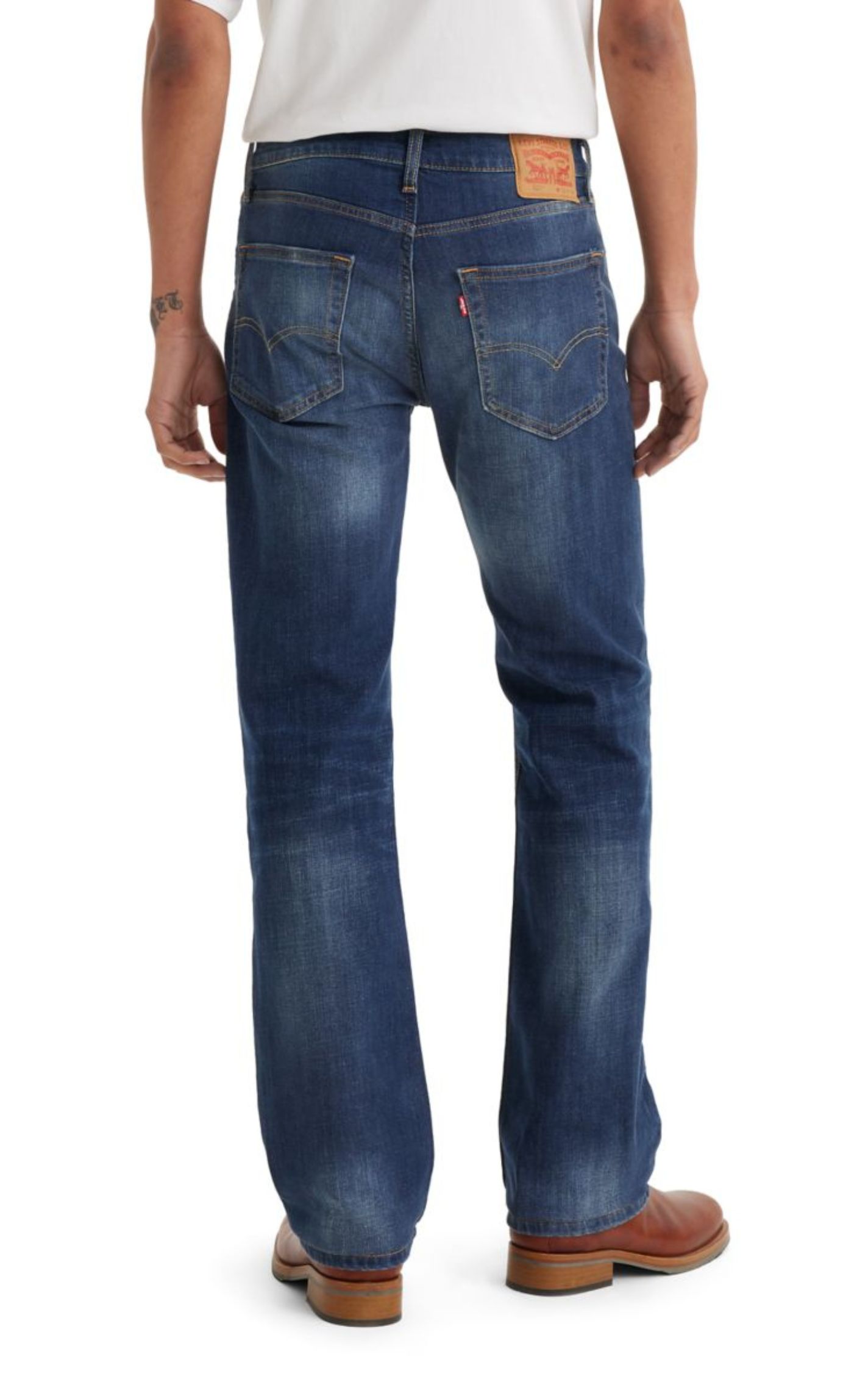 Levi's Men's 527 Slim Bootcut Dark Wash Stretch Jeans - Image 3