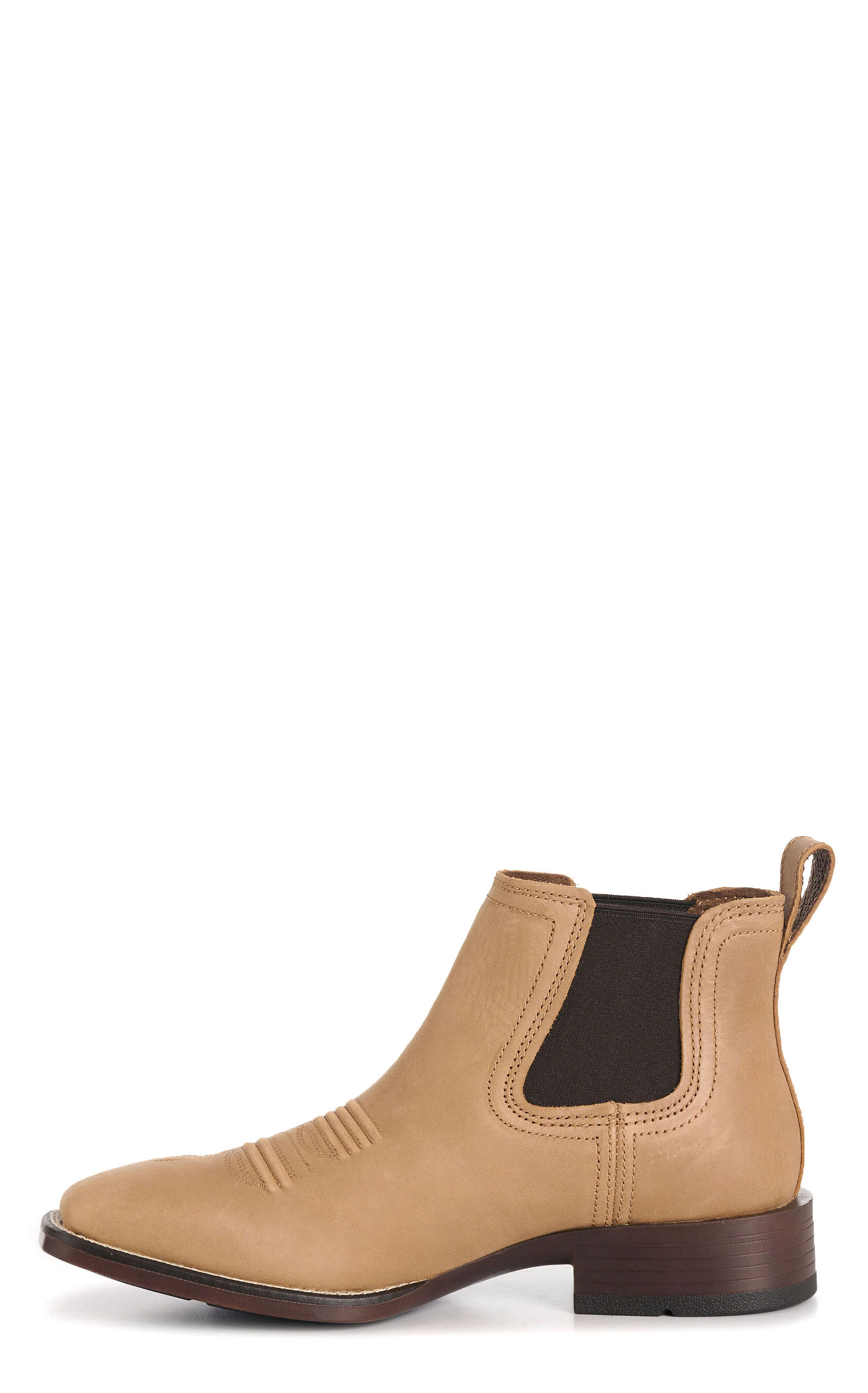 Ariat Men's Booker Ultra Rough Almond Brown Bantamweight Wide Square Toe Chelsea Boots - Image 1