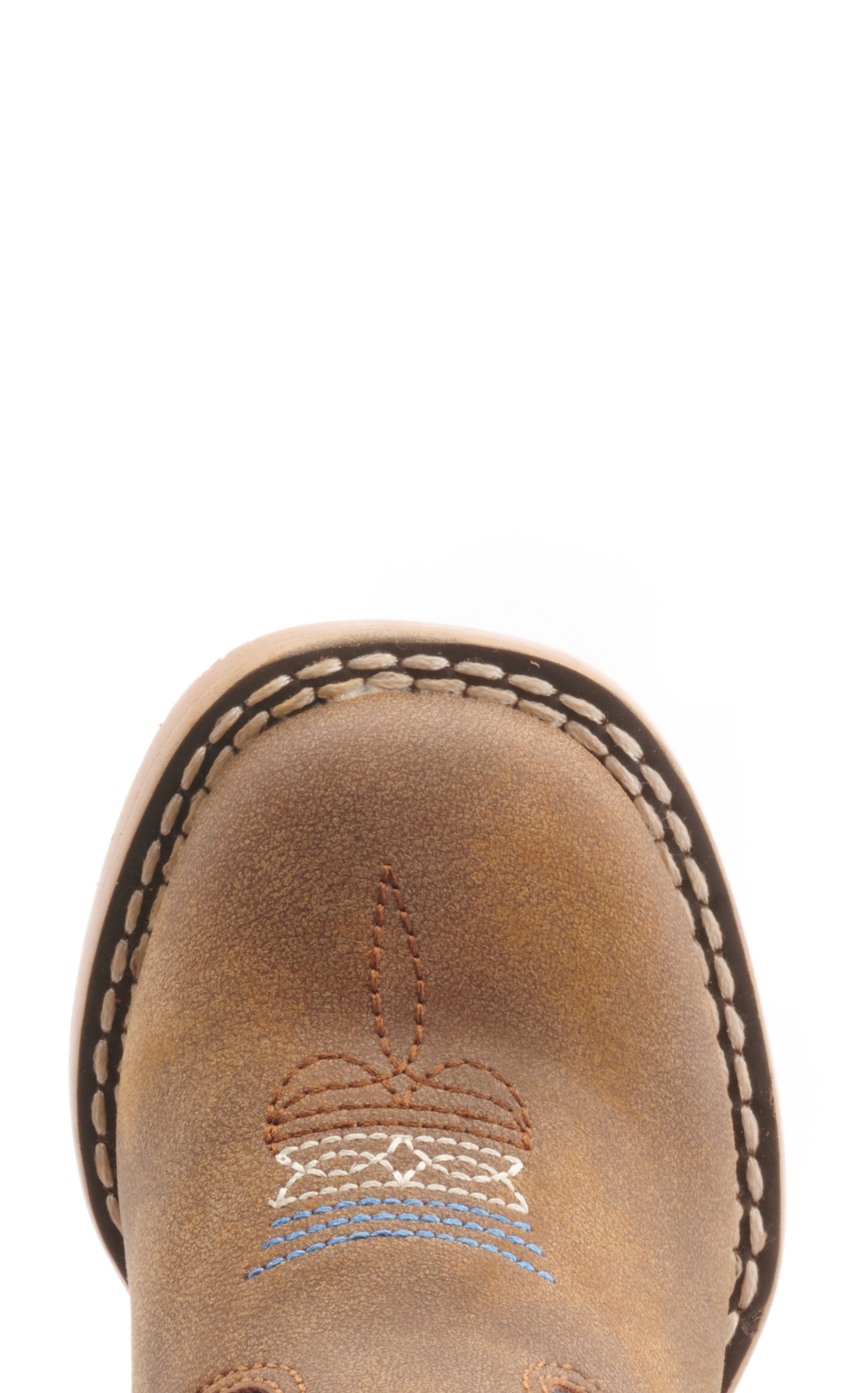 Twister Toddler Ben Baby Bucker Brown and Navy Square Toe Cowboy Boots - Image 1