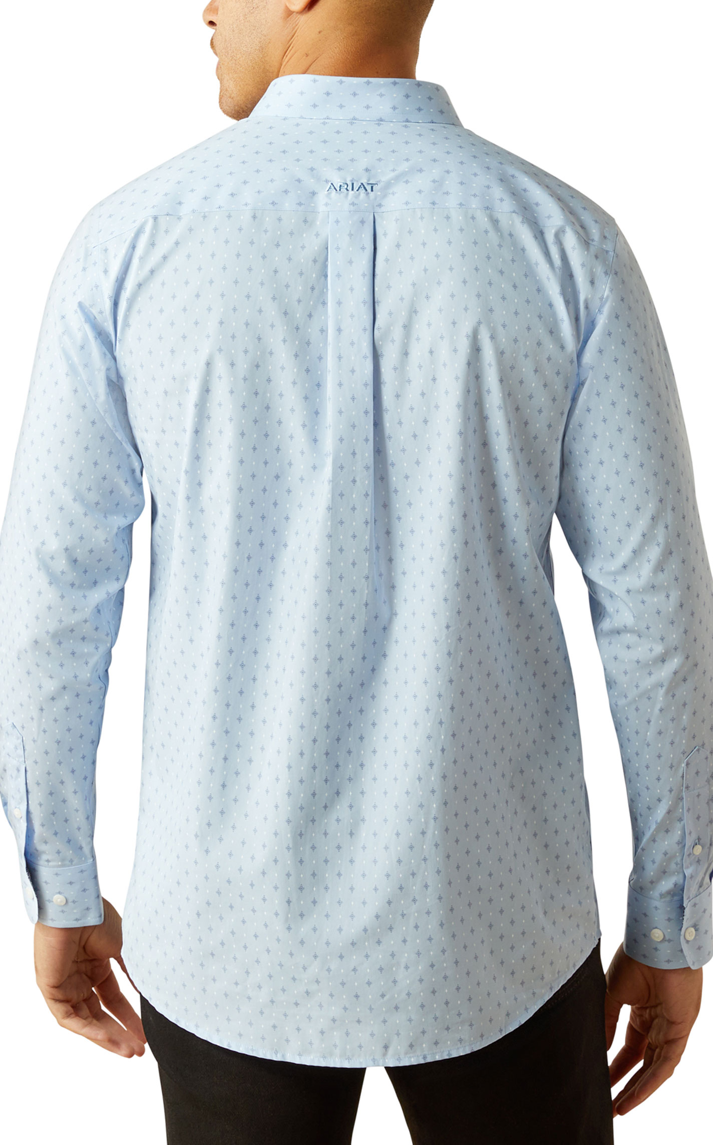 Ariat Men's Donte Cornflower Geo Print Western Shirt - Image 1