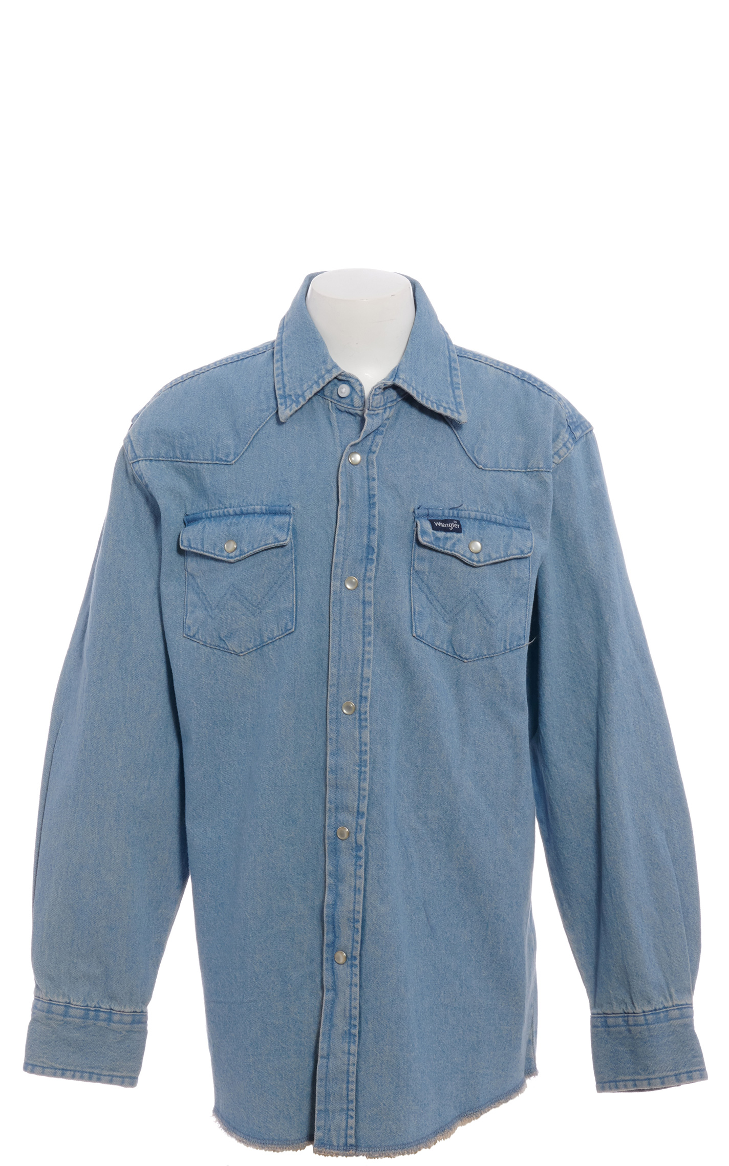 Wrangler Boys' Long Sleeve Denim Western Shirt - Image 1