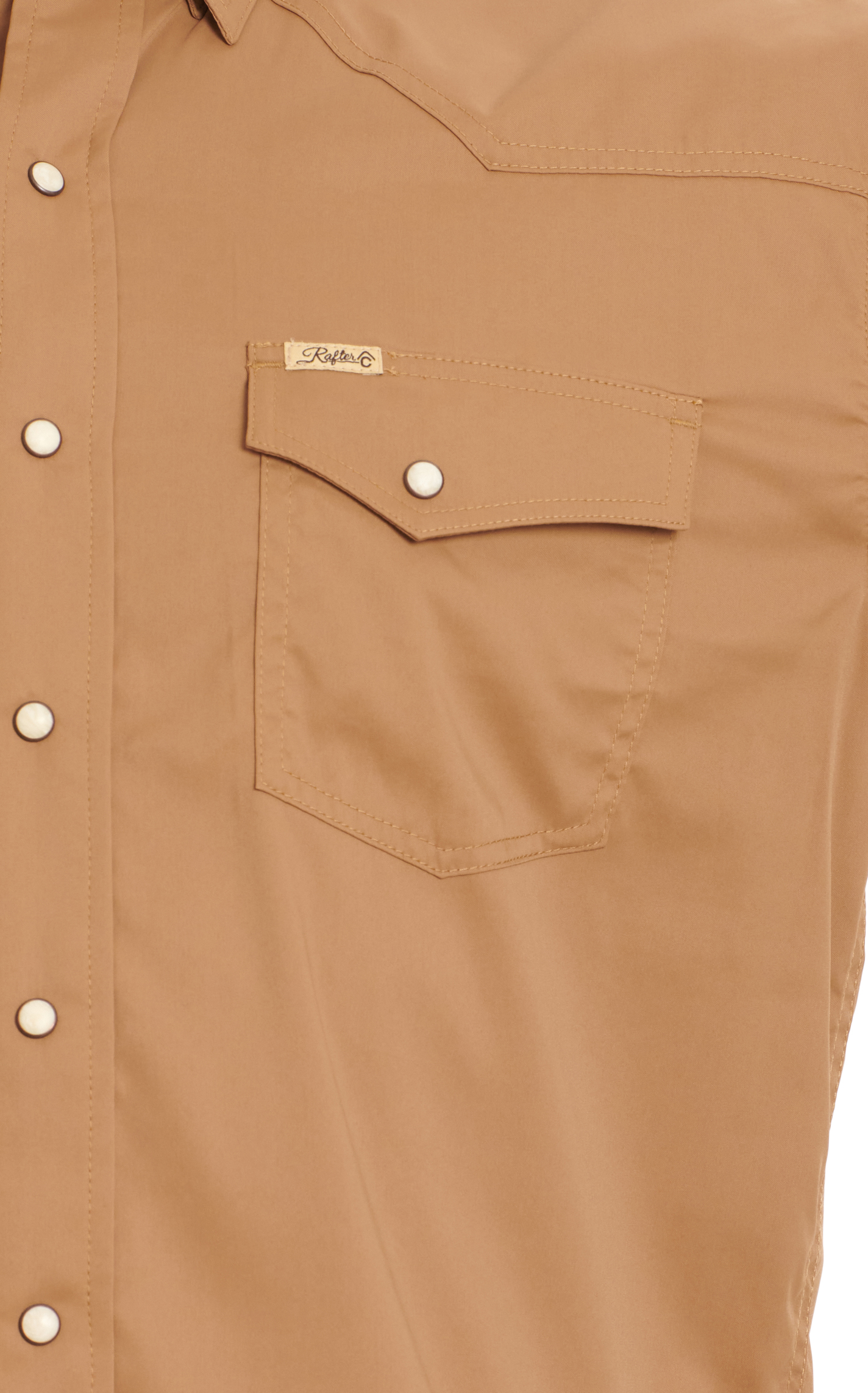 Rafter C Outdoors Men's Caramel Long Sleeve Lefty Fishing Shirt - Image 1