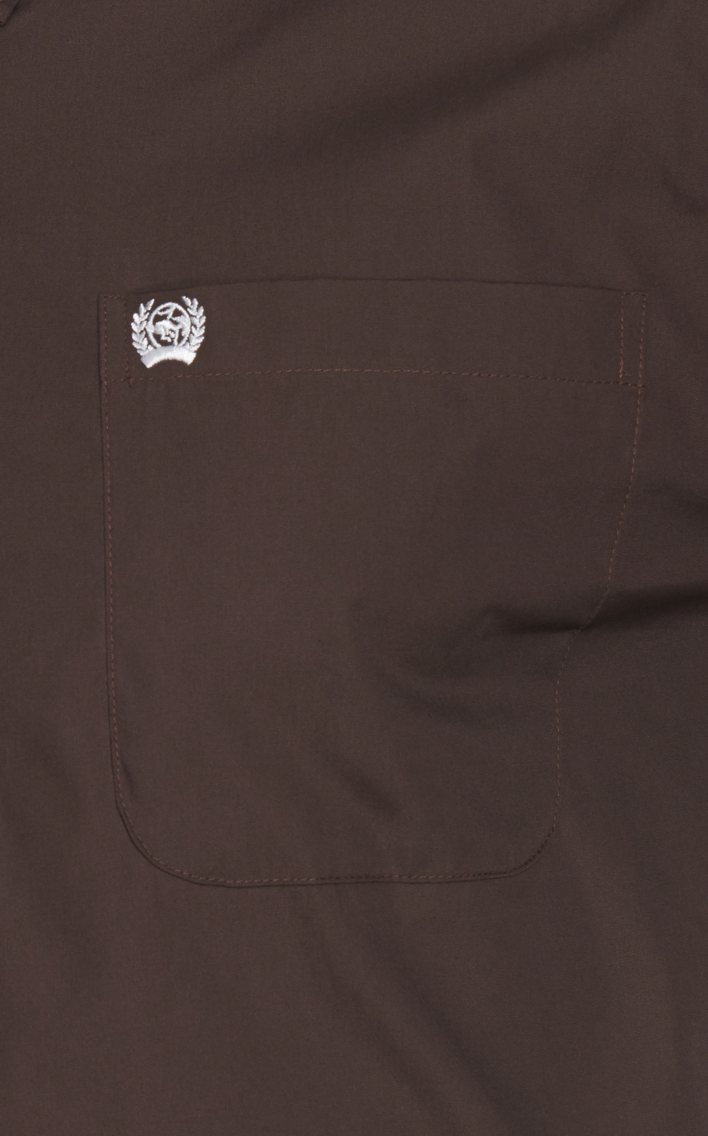 Cinch Men's Solid Brown Long Sleeve Western Shirt - Image 1