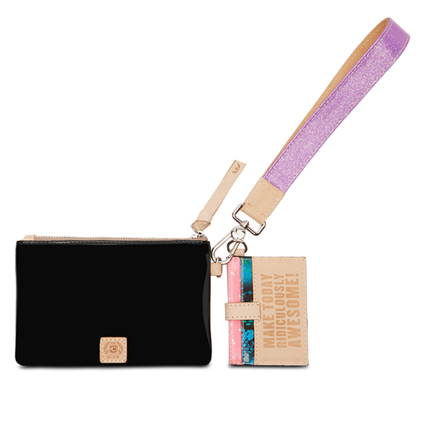 Consuela Rita Colorful Floral Embroidered Combi Wallet - Image 1