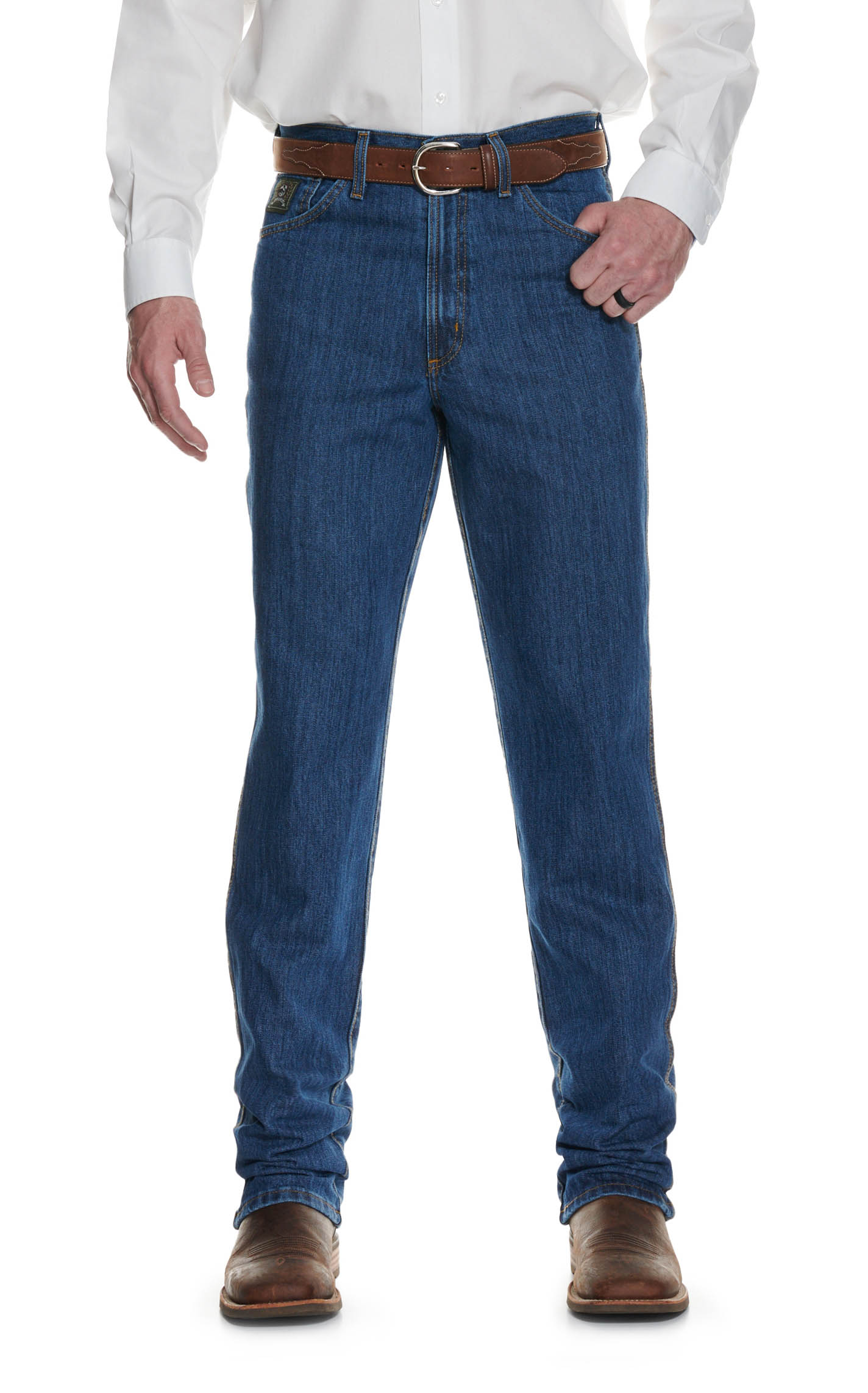 Cinch Men's Green Label Dark Wash Relaxed Fit Tapered Leg Jean - Image 1