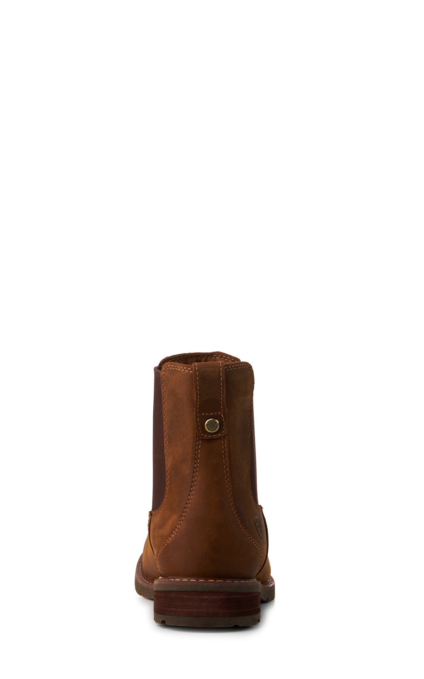Ariat Women's Wexford Weathered Brown Waterproof Round Toe Chelsea Boots - Image 1