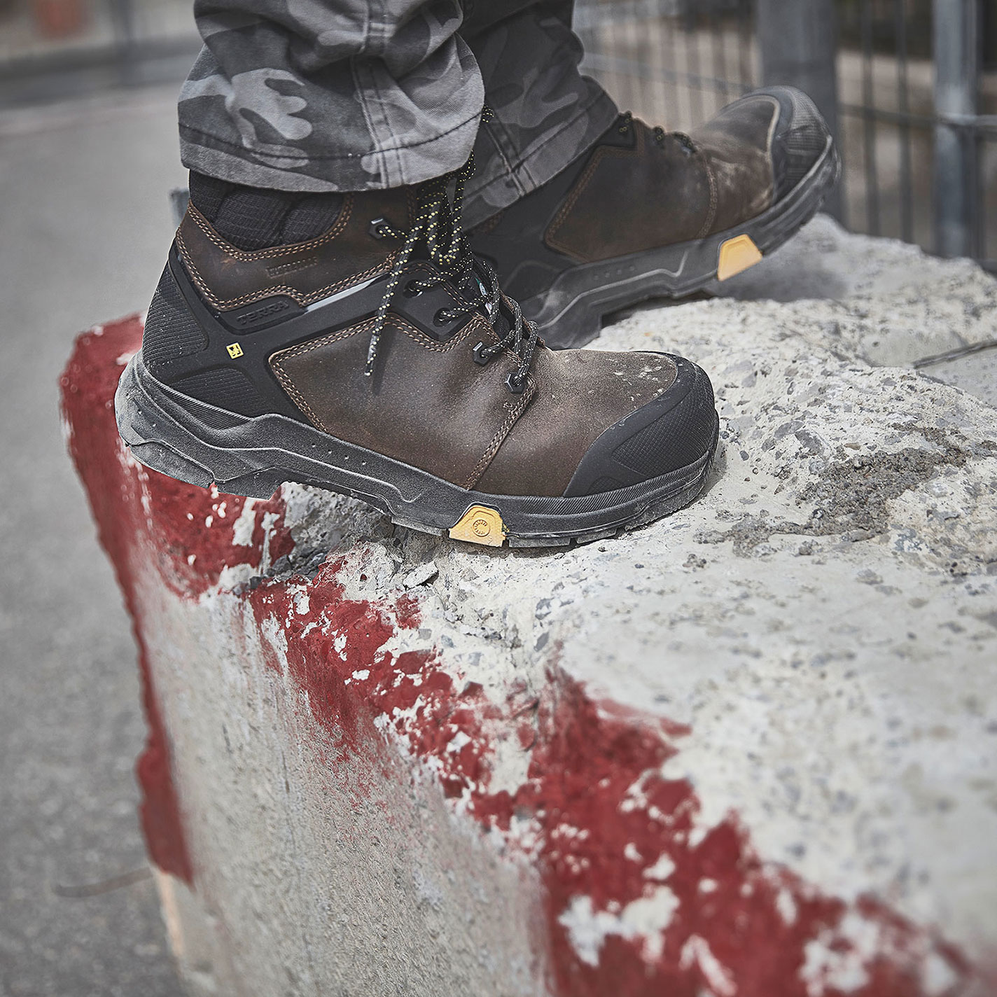 Terra Men’s Brown and Black Carbine 6” Waterproof Composite Toe Safety Work Boots - Image 1