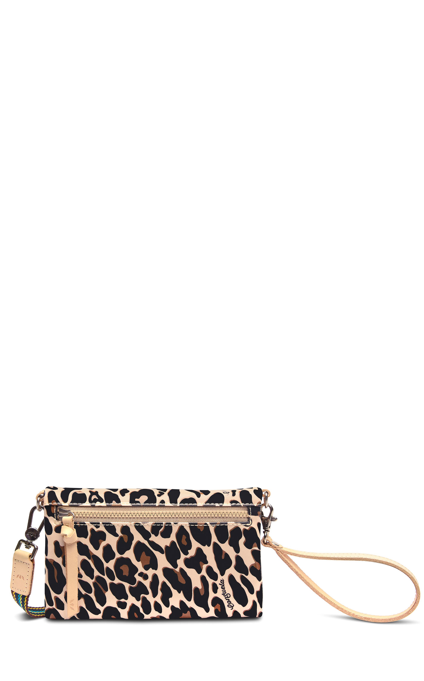 Consuela Mona Shades of Coffee Leopard Print Uptown Crossbody Bag - Image 1