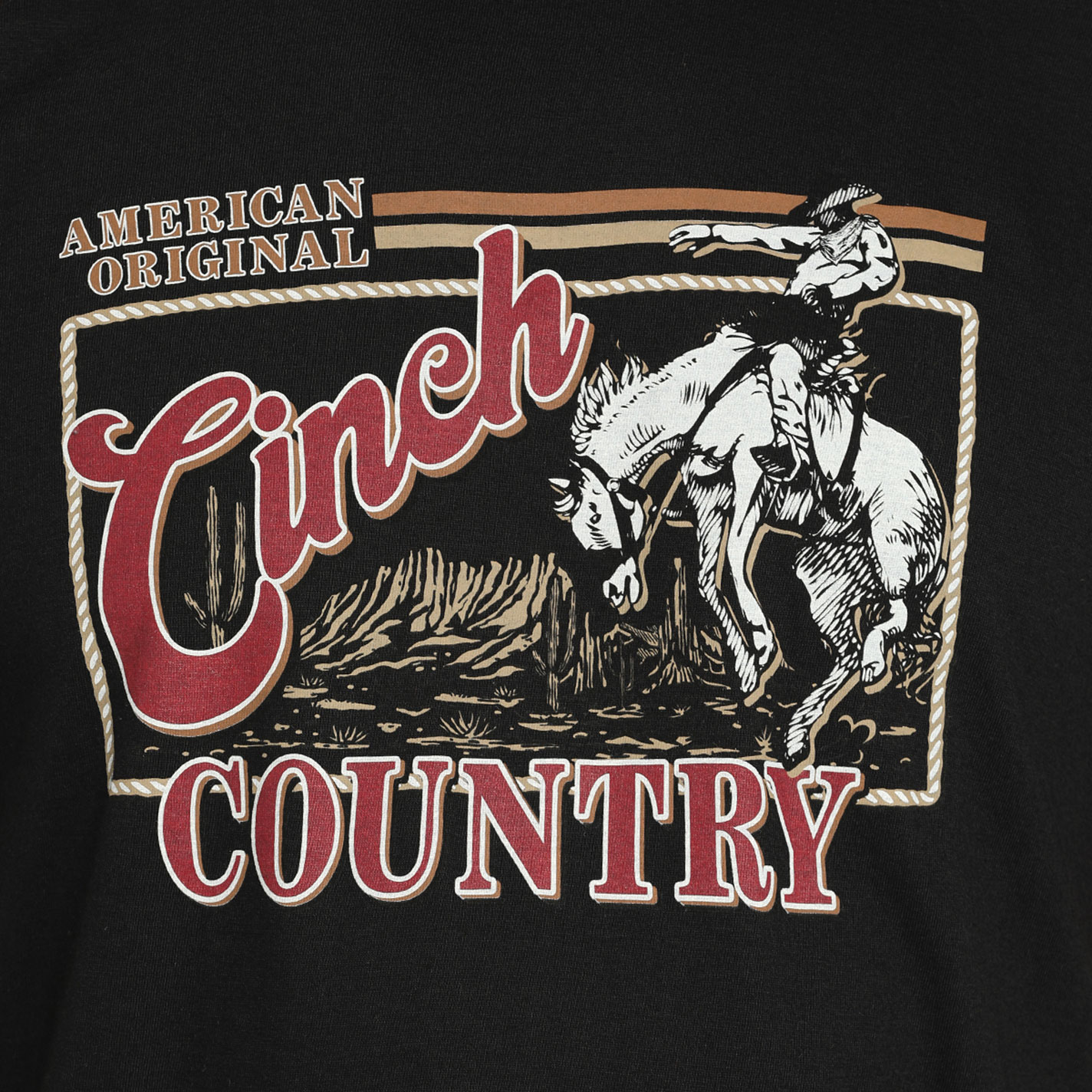 Cinch Men's Black Country Cowboy Graphic T-Shirt - Image 1