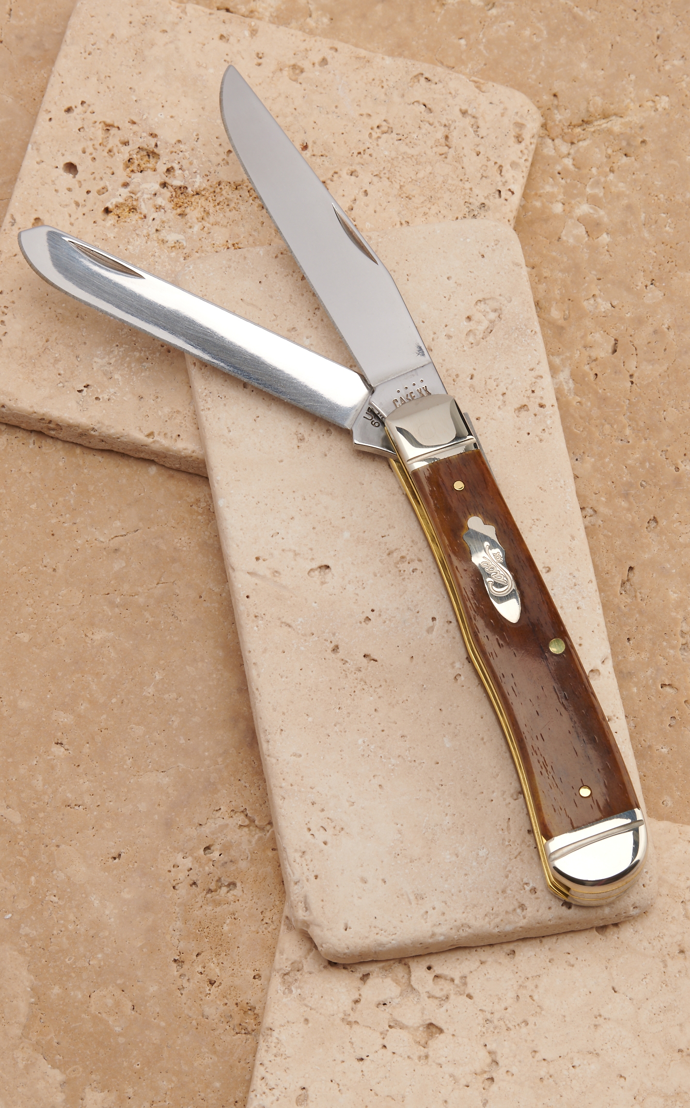 Case Smooth Antique Bone Trapper Knife - Image 1
