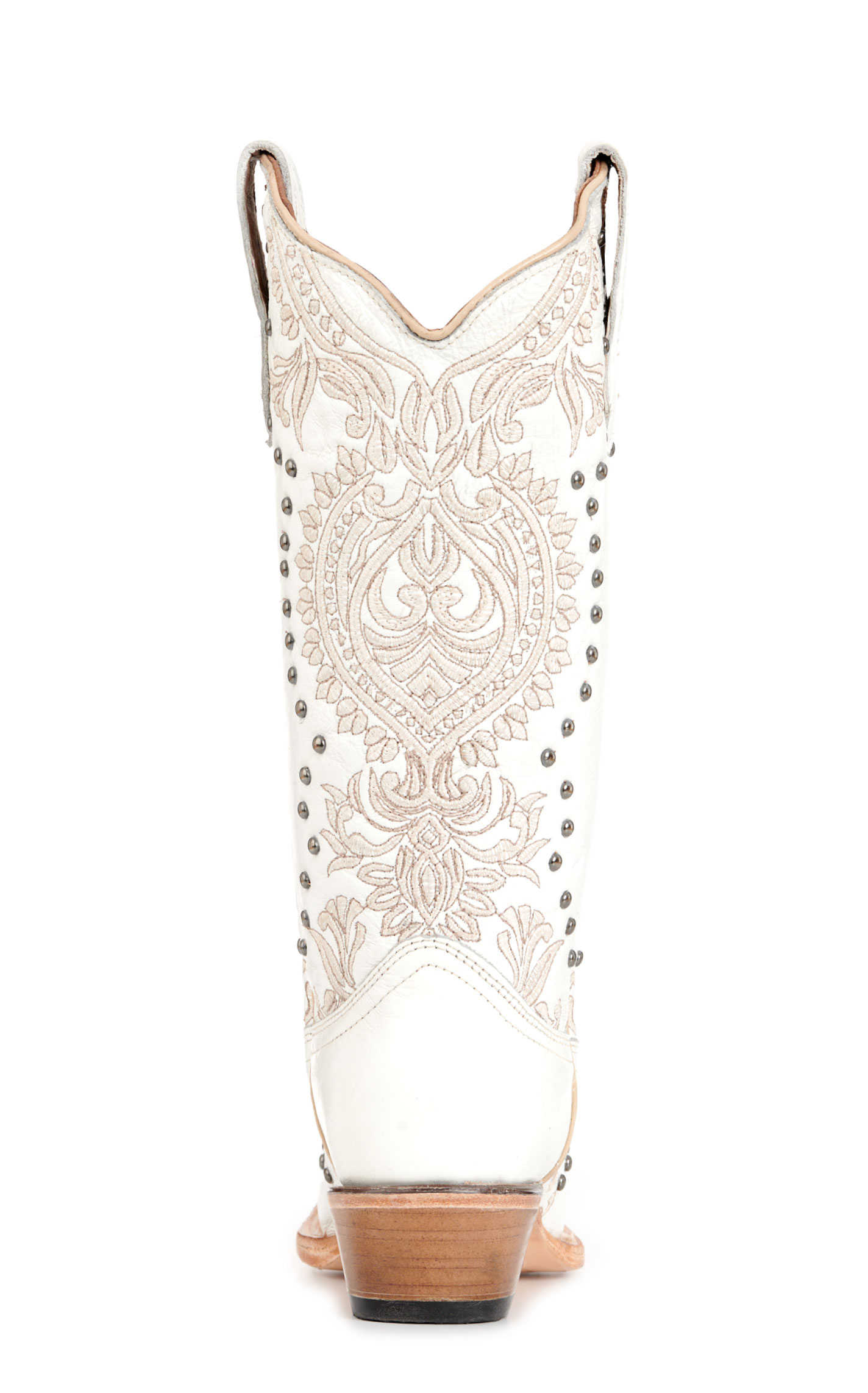 Circle G by Corral Women's White with Studs Snip Toe Cowboy Boots - Image 1
