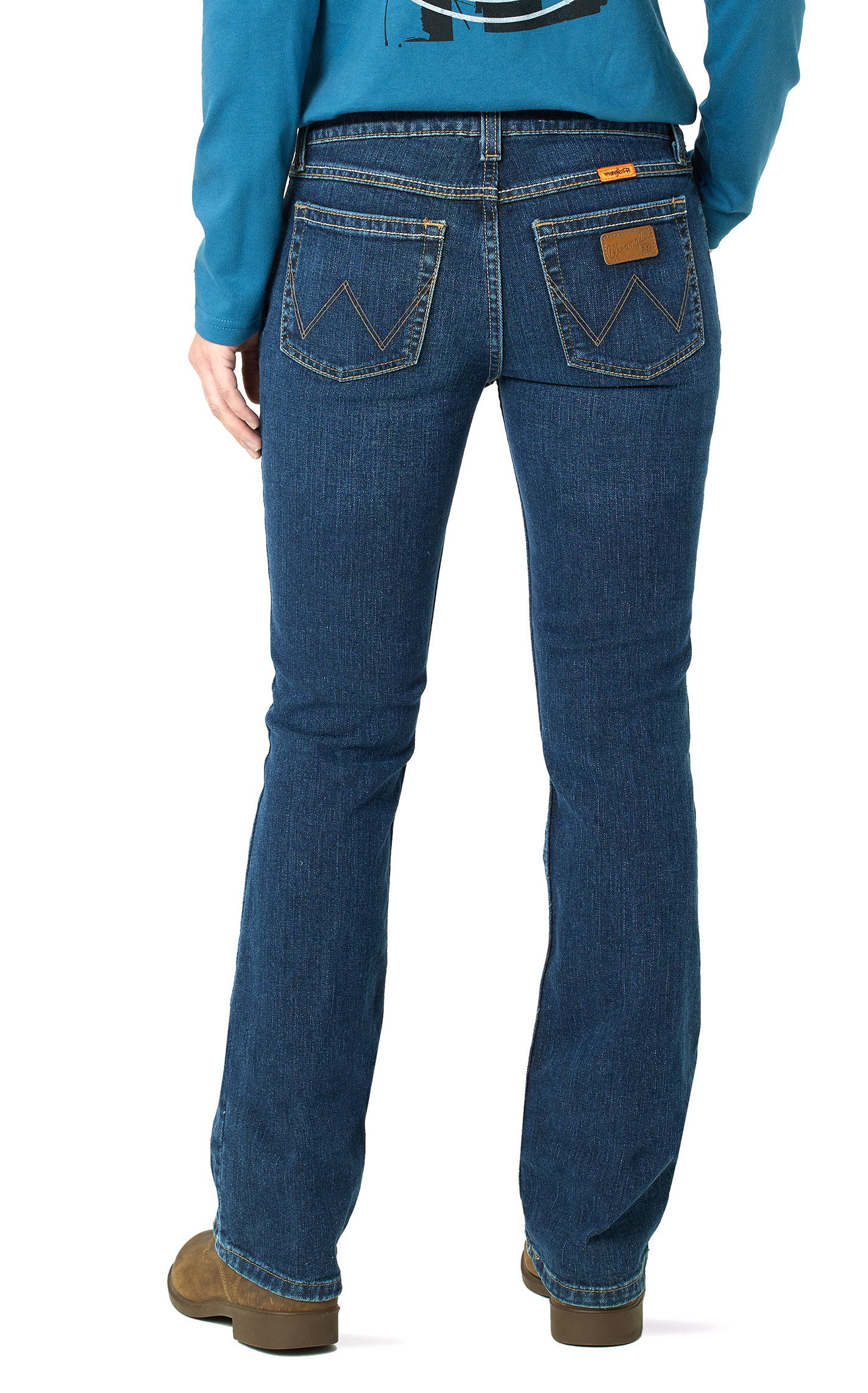 Wrangler Retro Women's Mae Dark Wash Boot Cut FR Jeans - Image 1